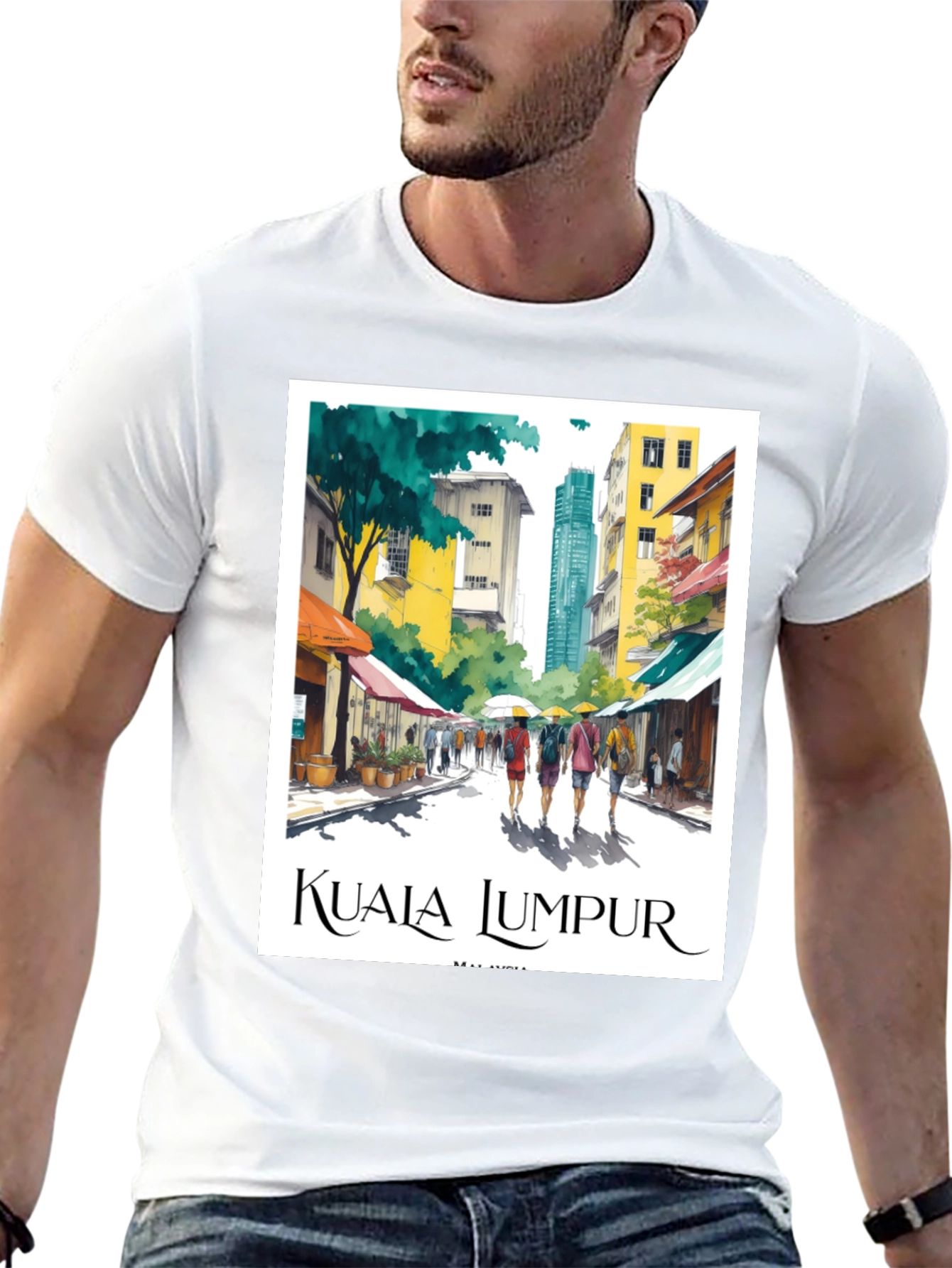 Kuala Lumpur Travel T-Shirt - Malaysia Cityscape