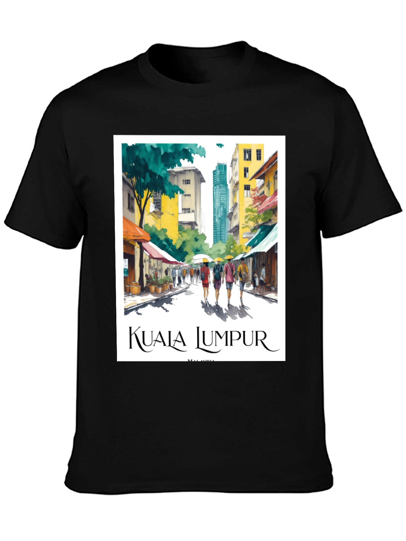 Kuala Lumpur Travel T-Shirt - Malaysia Cityscape