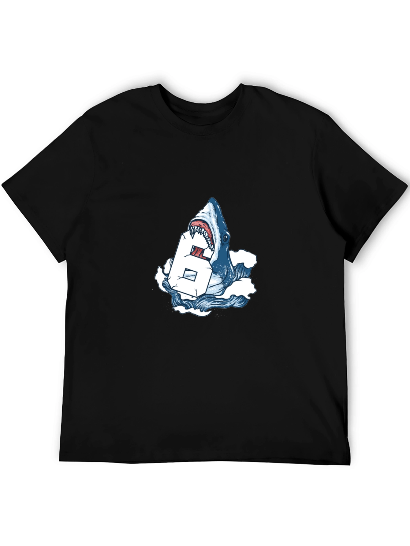 Shark Bite Number T-Shirt - Cool Graphic Tee