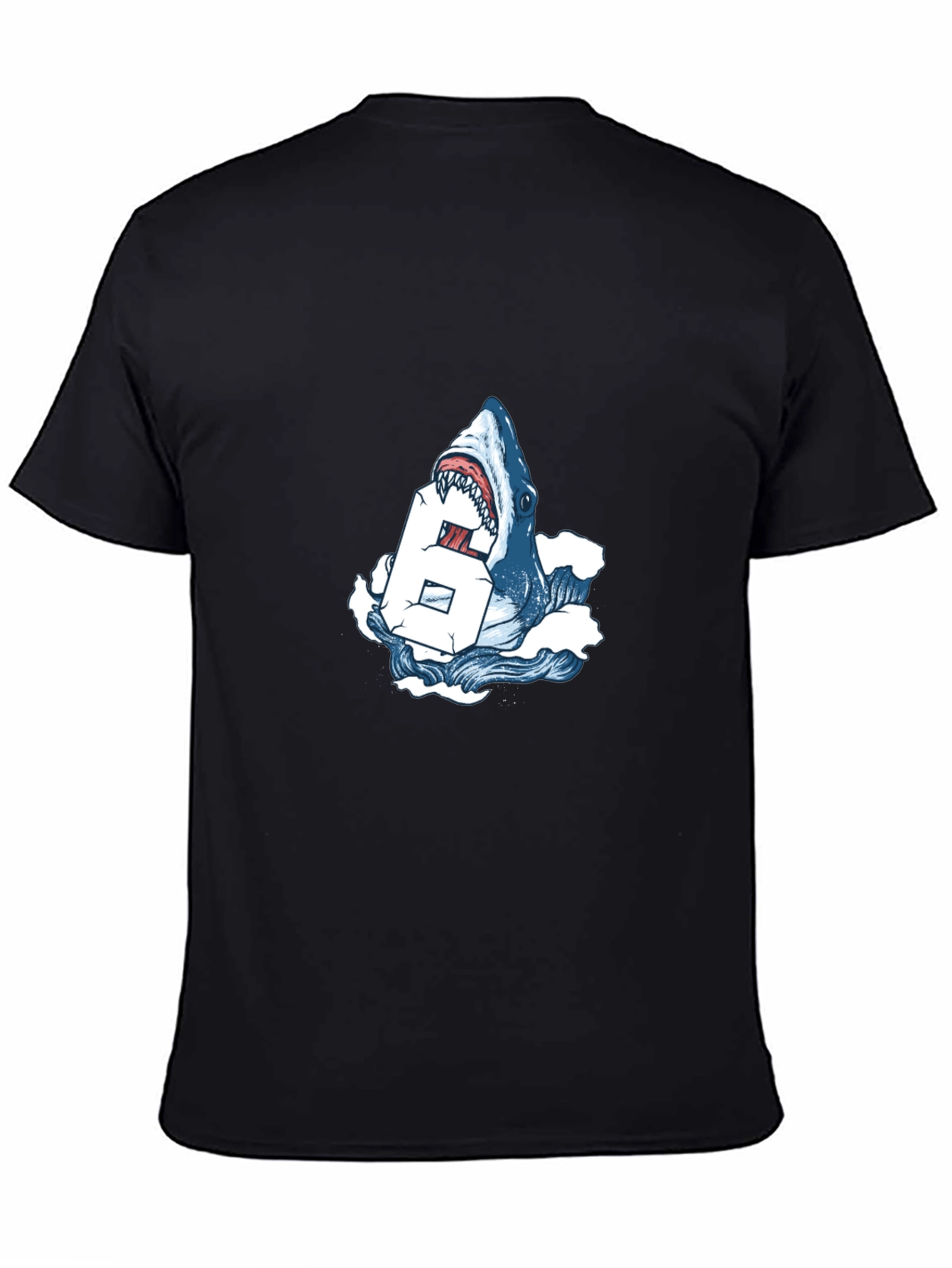 Shark Bite Number T-Shirt - Cool Graphic Tee