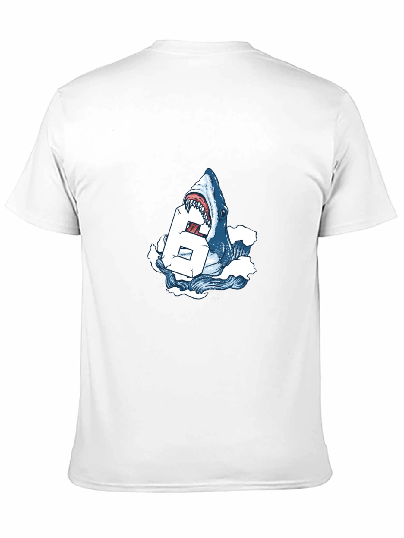 Shark Bite Number T-Shirt - Cool Graphic Tee