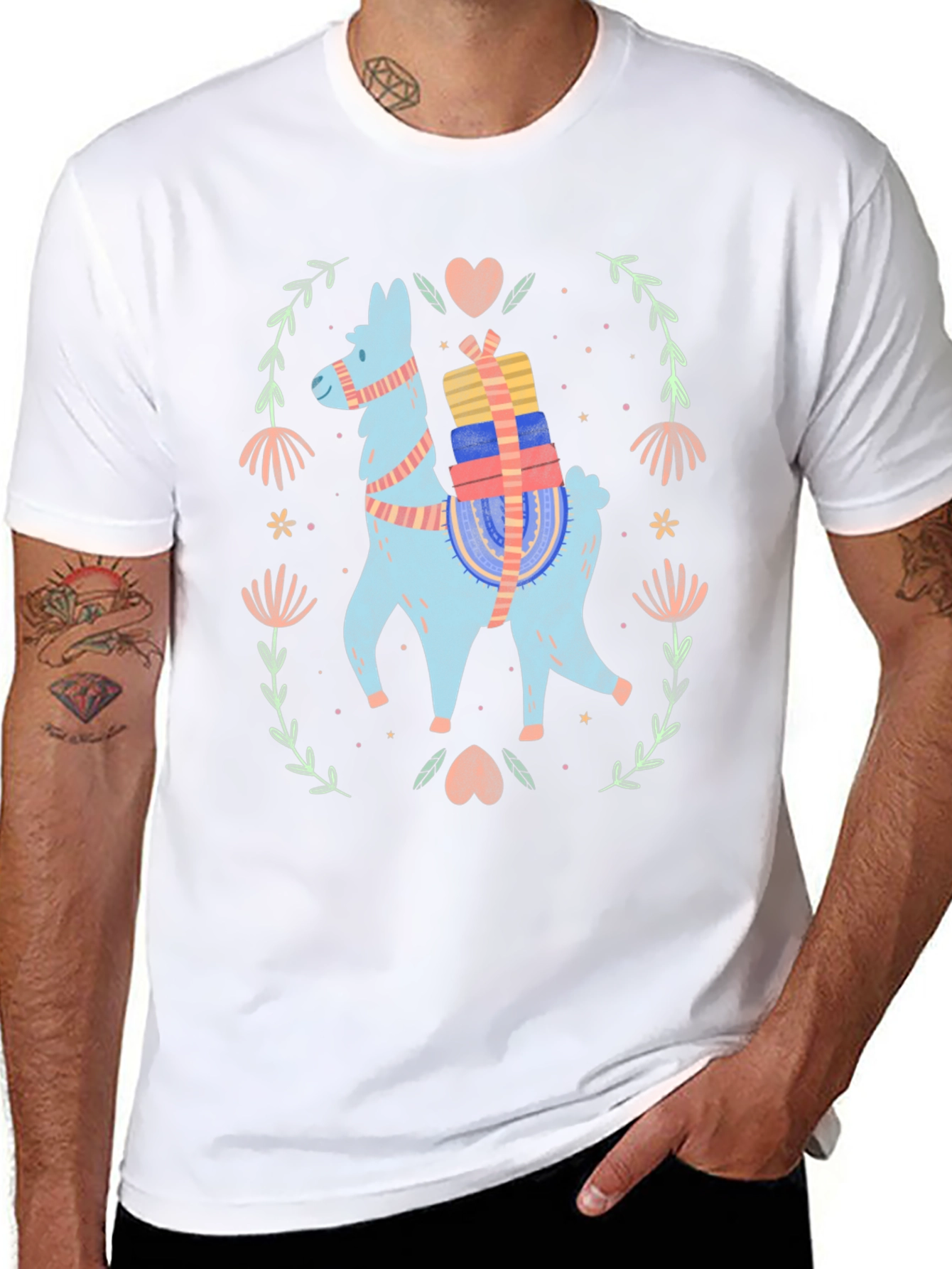 Llama Gift T-Shirt - Cute Holiday Tee