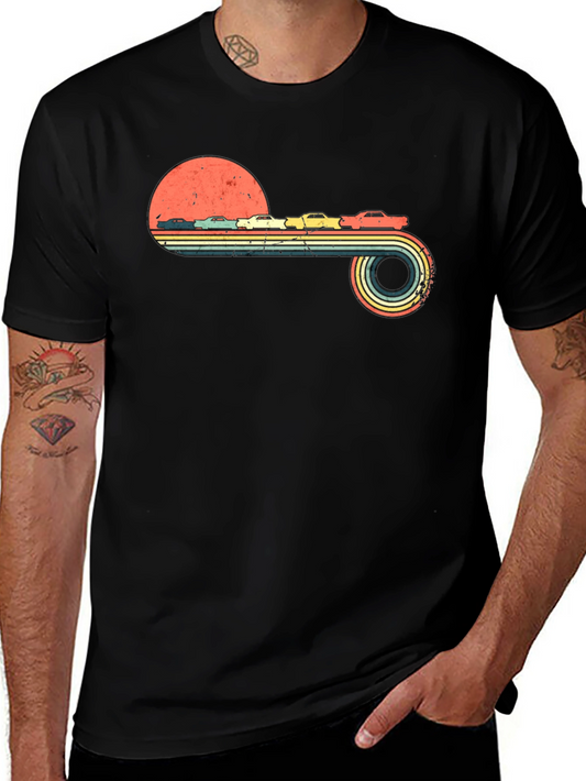 Retro Car Racing Graphic Tee - Vintage Style