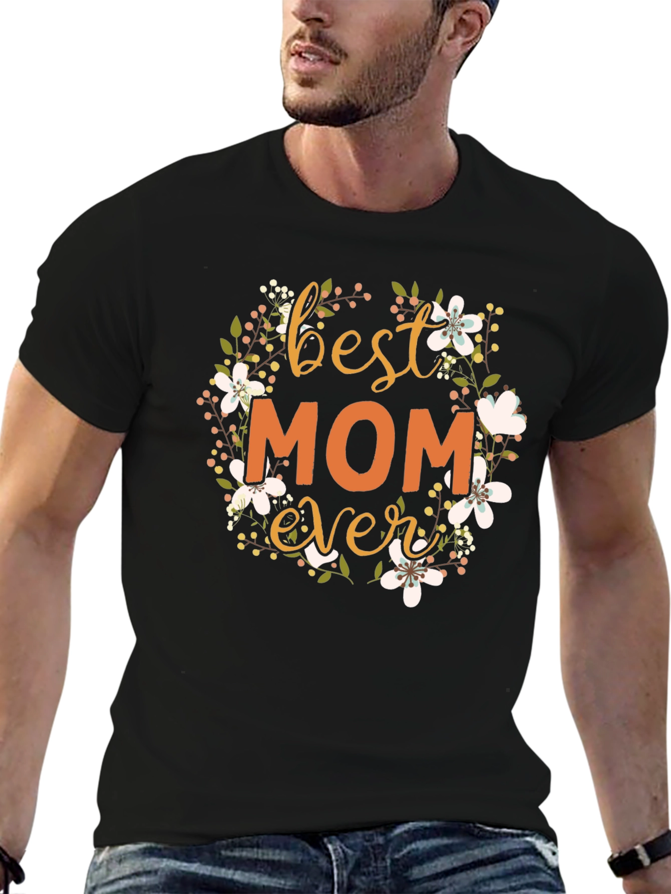 Best Mom Ever Floral T-Shirt
