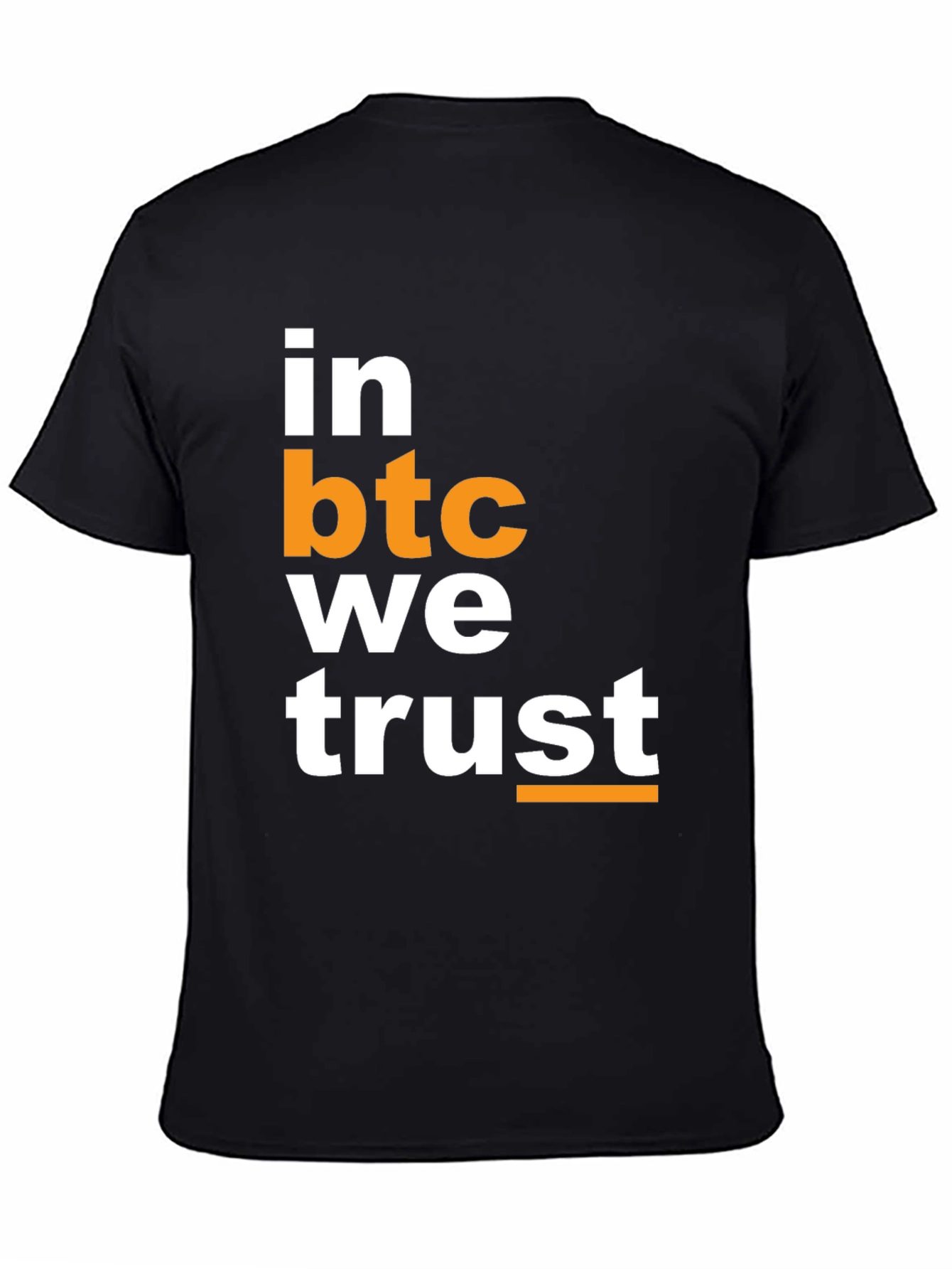 In BTC We Trust Crypto T-Shirt - Bitcoin HODL