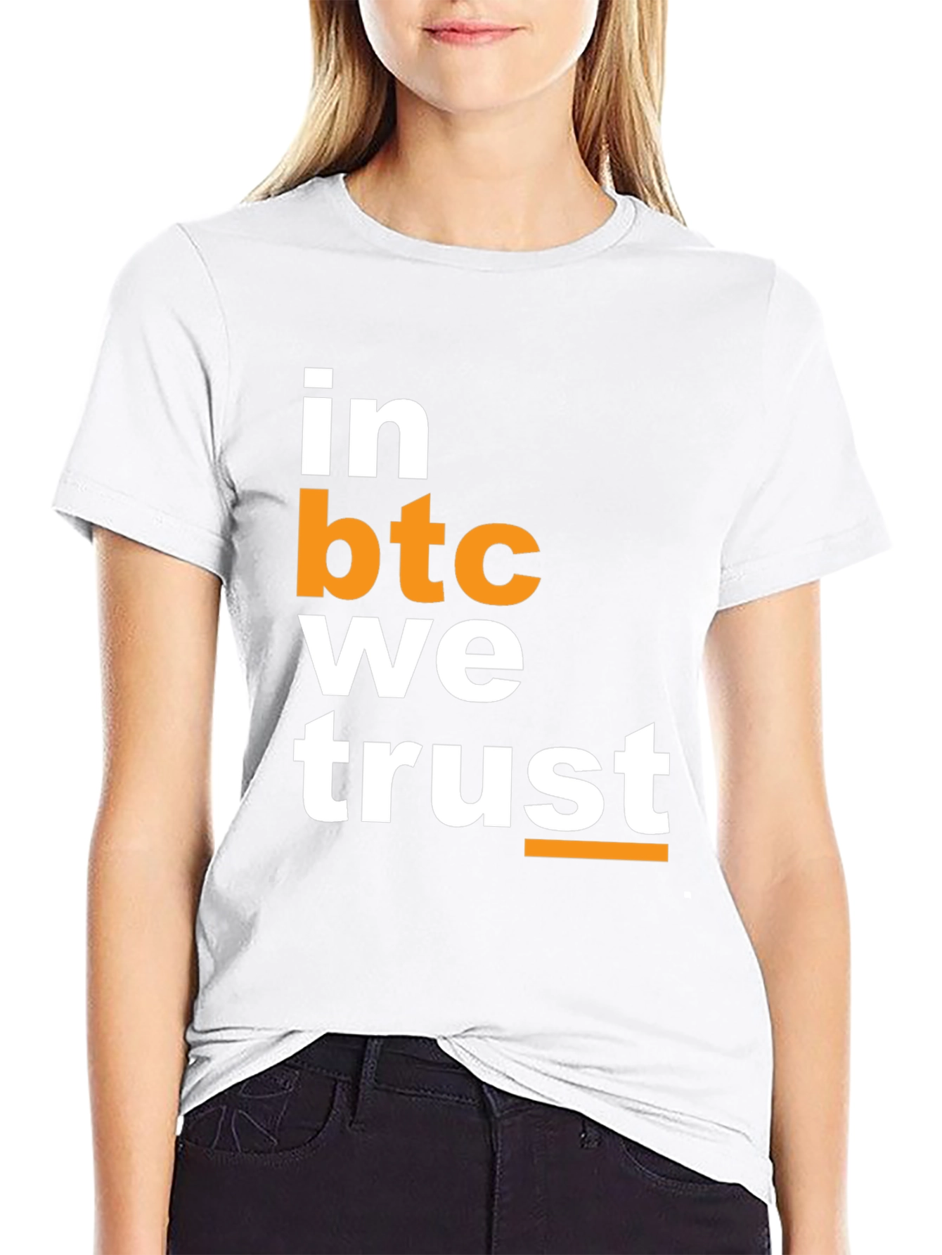 In BTC We Trust Crypto T-Shirt - Bitcoin HODL