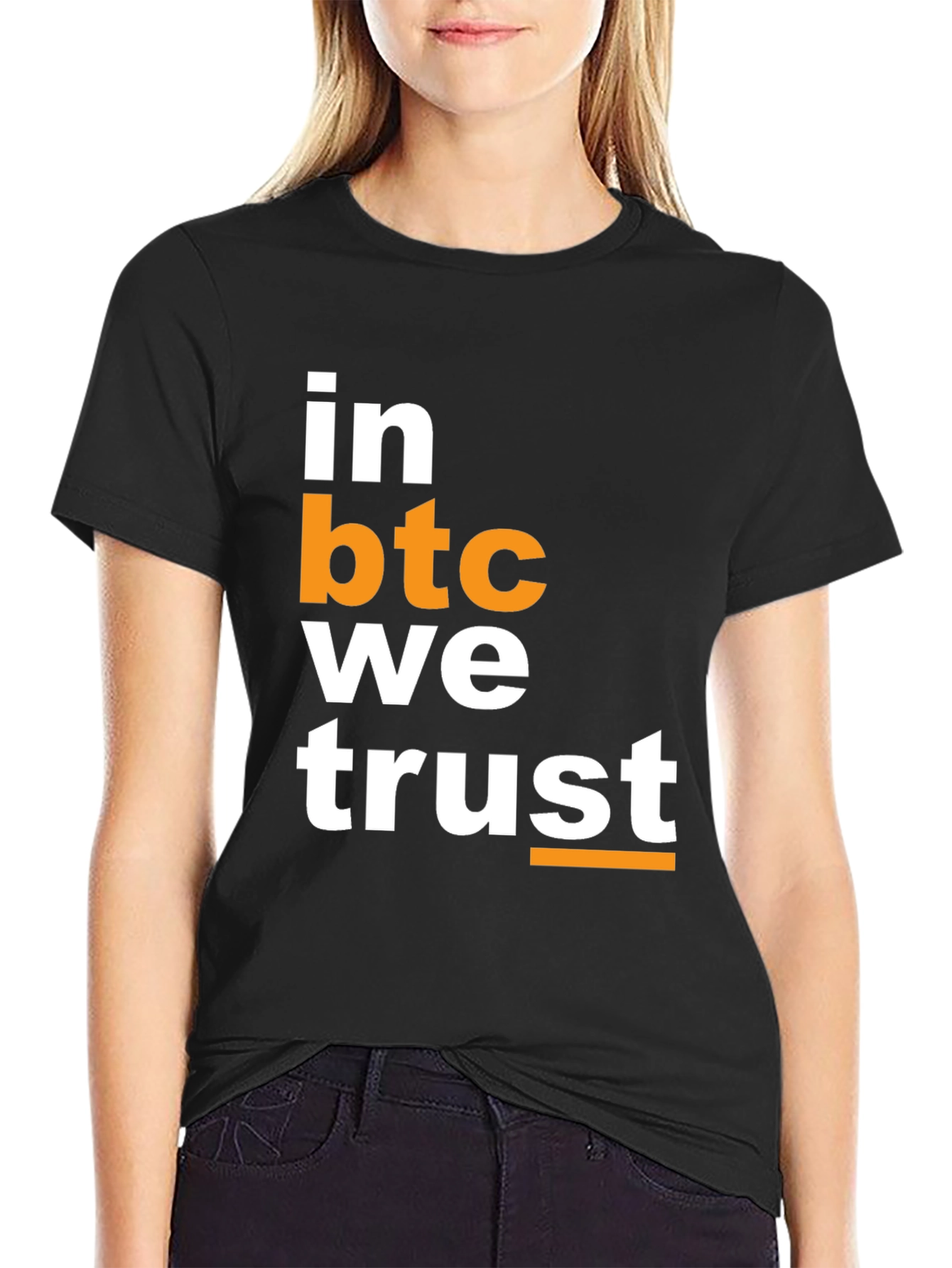 In BTC We Trust Crypto T-Shirt - Bitcoin HODL