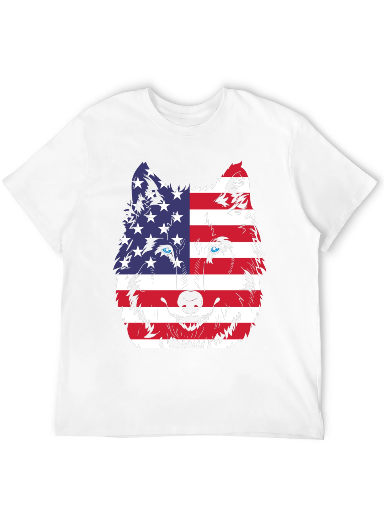 Patriotic Wolf Graphic Tee