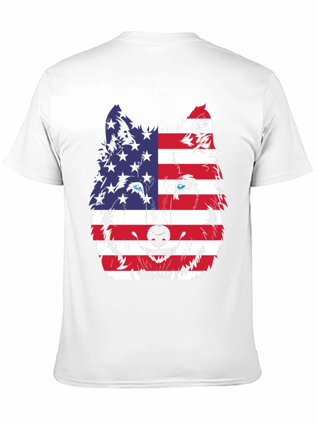 Patriotic Wolf Graphic Tee