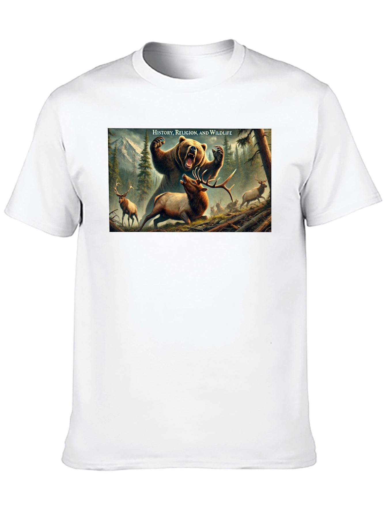 Wildlife Graphic Print T-Shirt