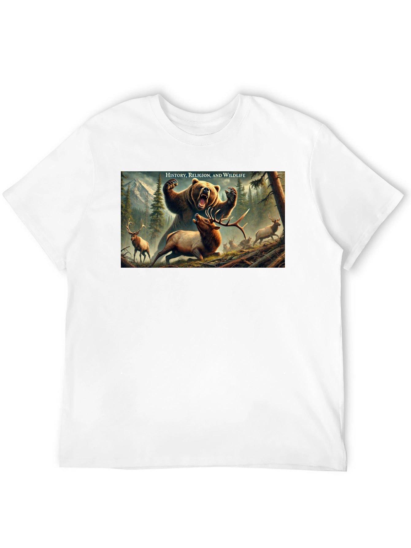 Wildlife Graphic Print T-Shirt