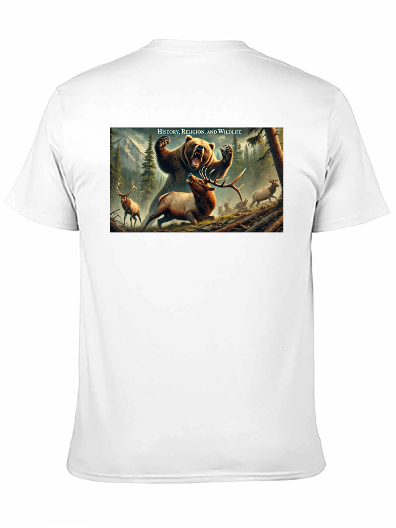 Wildlife Graphic Print T-Shirt