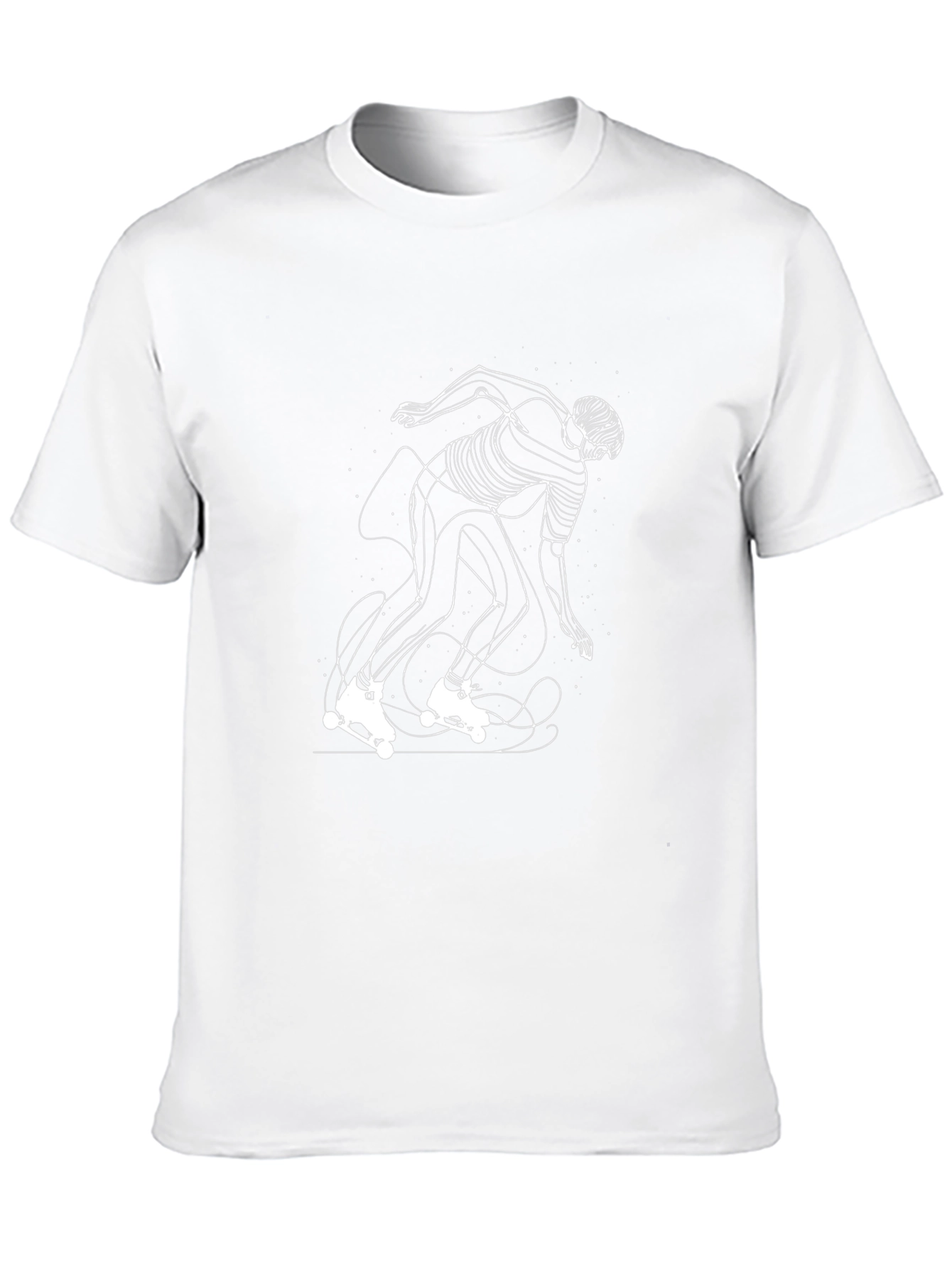 Skater Graphic Tee - Stylish Black Cotton T-Shirt