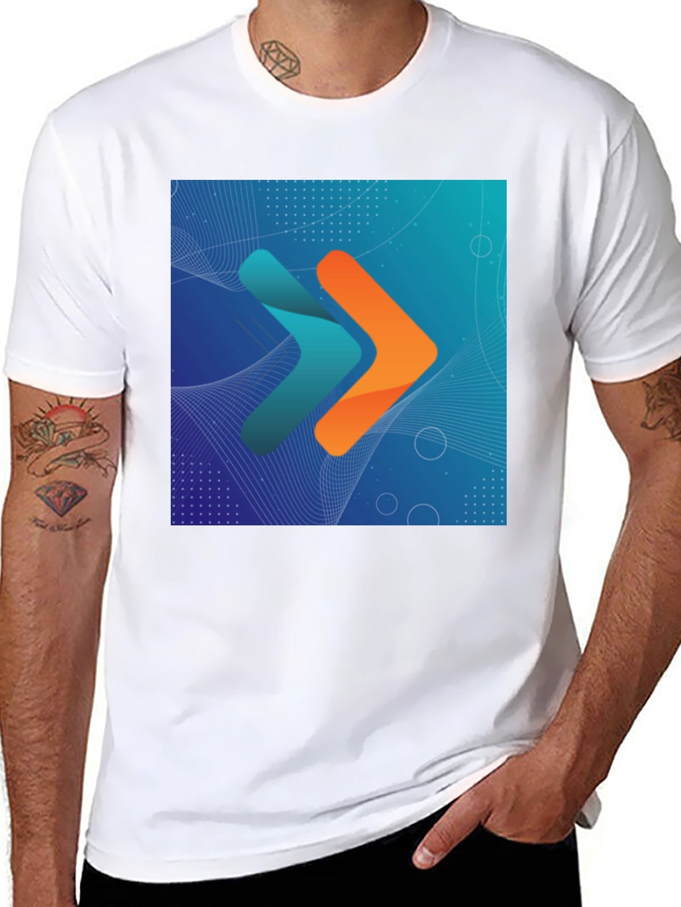 Stylish Arrows Graphic Tee - Modern Design