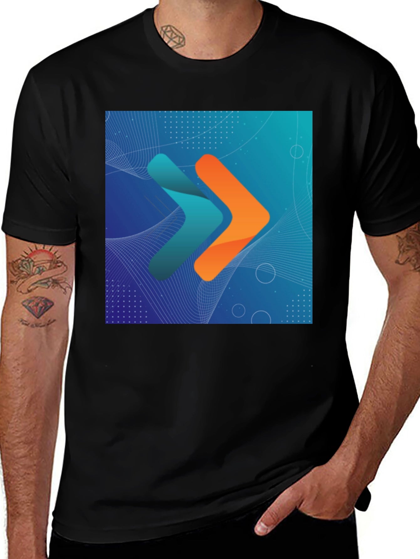 Stylish Arrows Graphic Tee - Modern Design