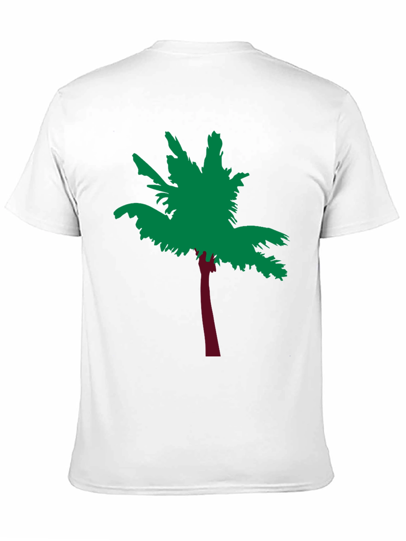 Tropical Palm Tree Graphic Tee - Soft Black Cotton
