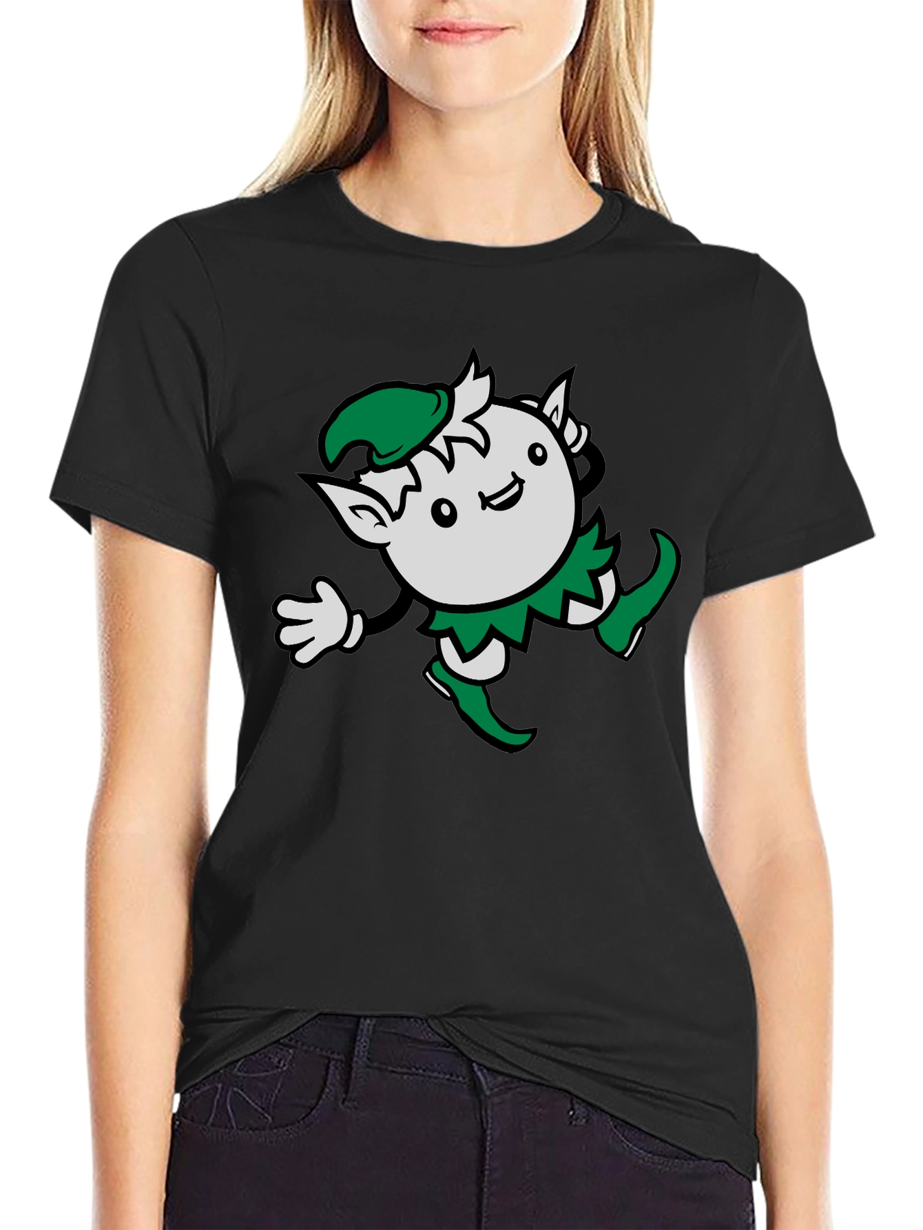 Cute Elf Graphic T-Shirt