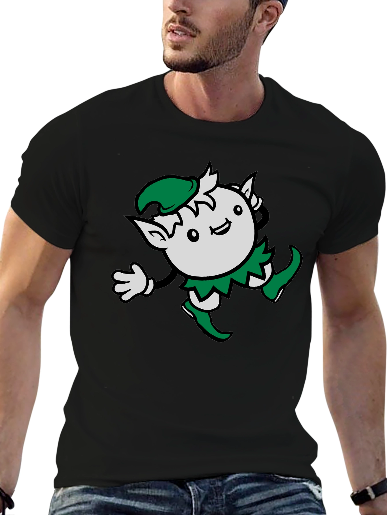 Cute Elf Graphic T-Shirt