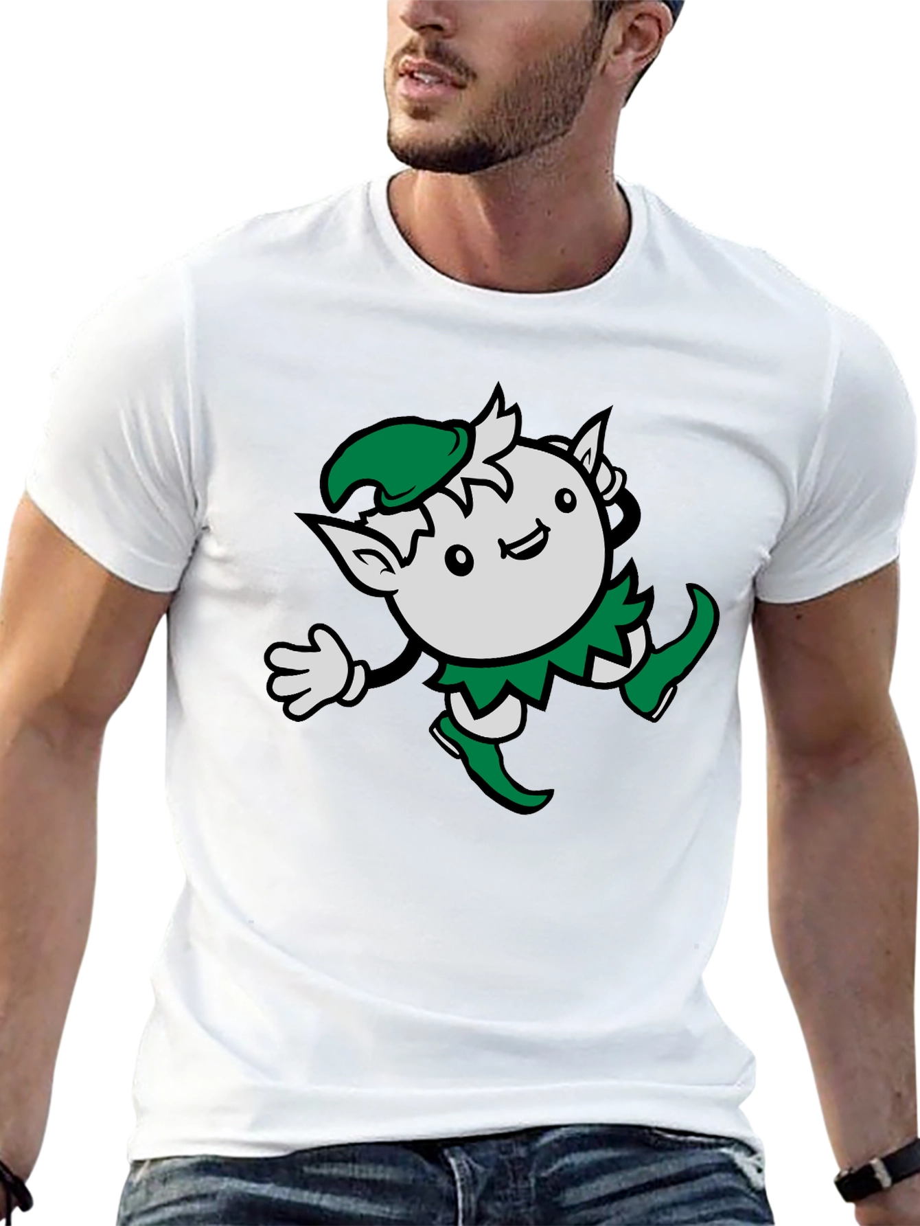Cute Elf Graphic T-Shirt