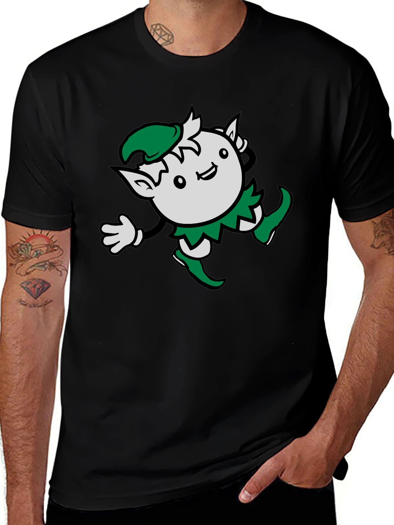 Cute Elf Graphic T-Shirt