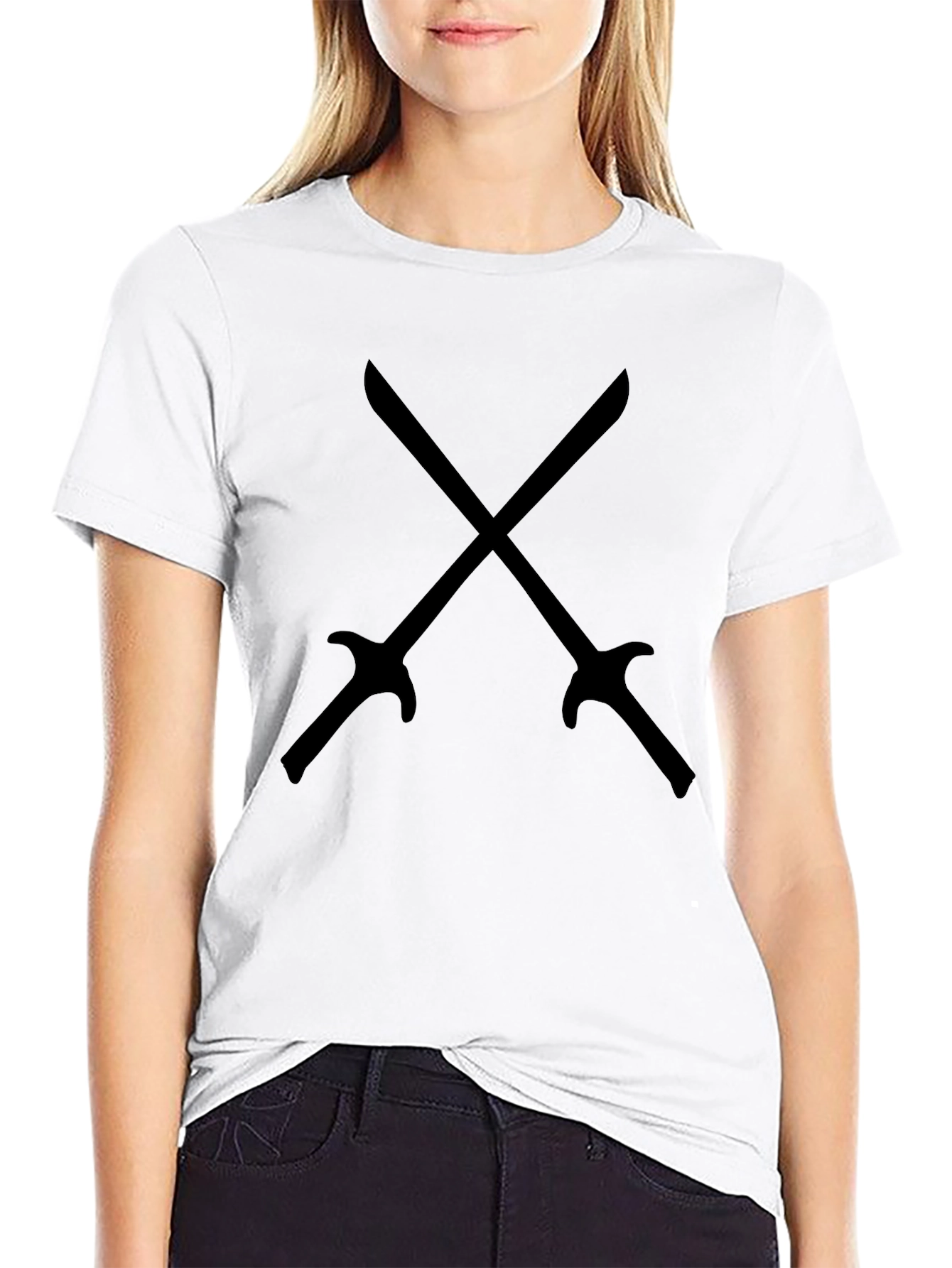 Crossed Swords Black T-Shirt