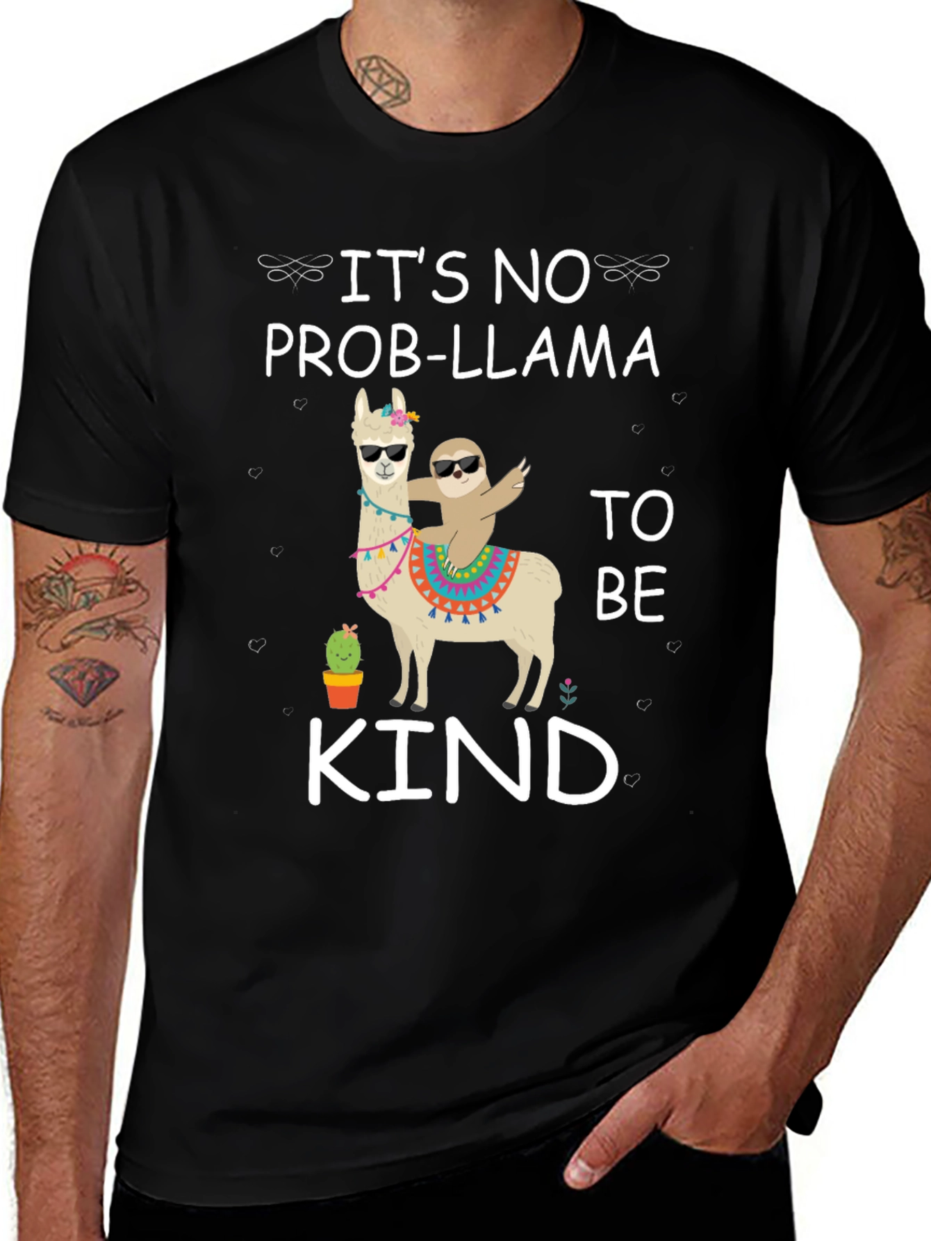 Its No Prob-Llama to Be Kind Graphic Tee