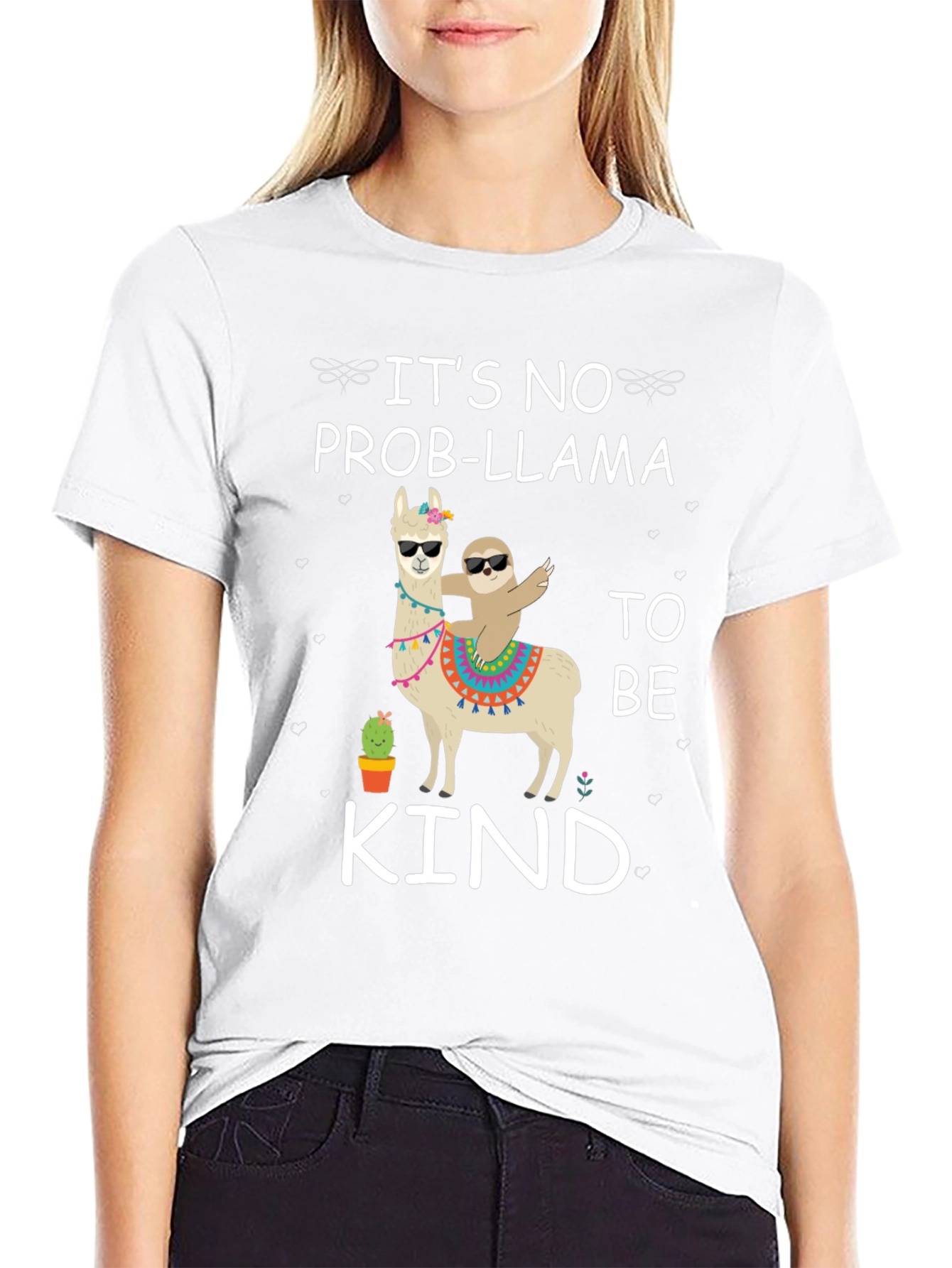 Its No Prob-Llama to Be Kind Graphic Tee