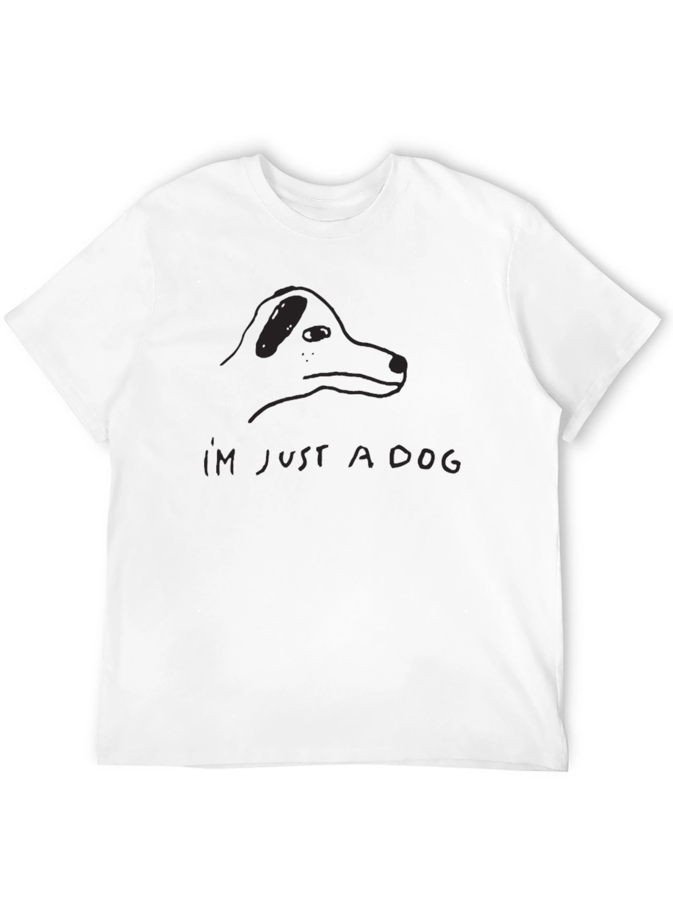 Just A Dog - Mens Black Graphic Tee