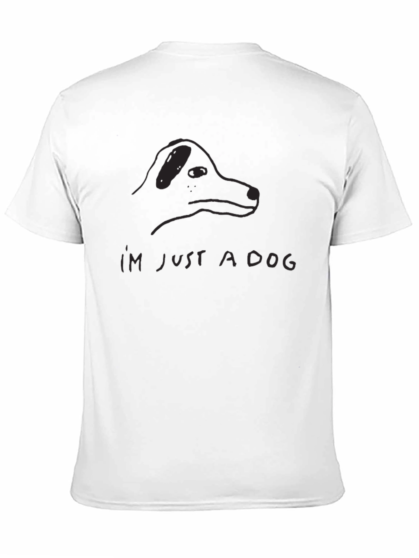 Just A Dog - Mens Black Graphic Tee