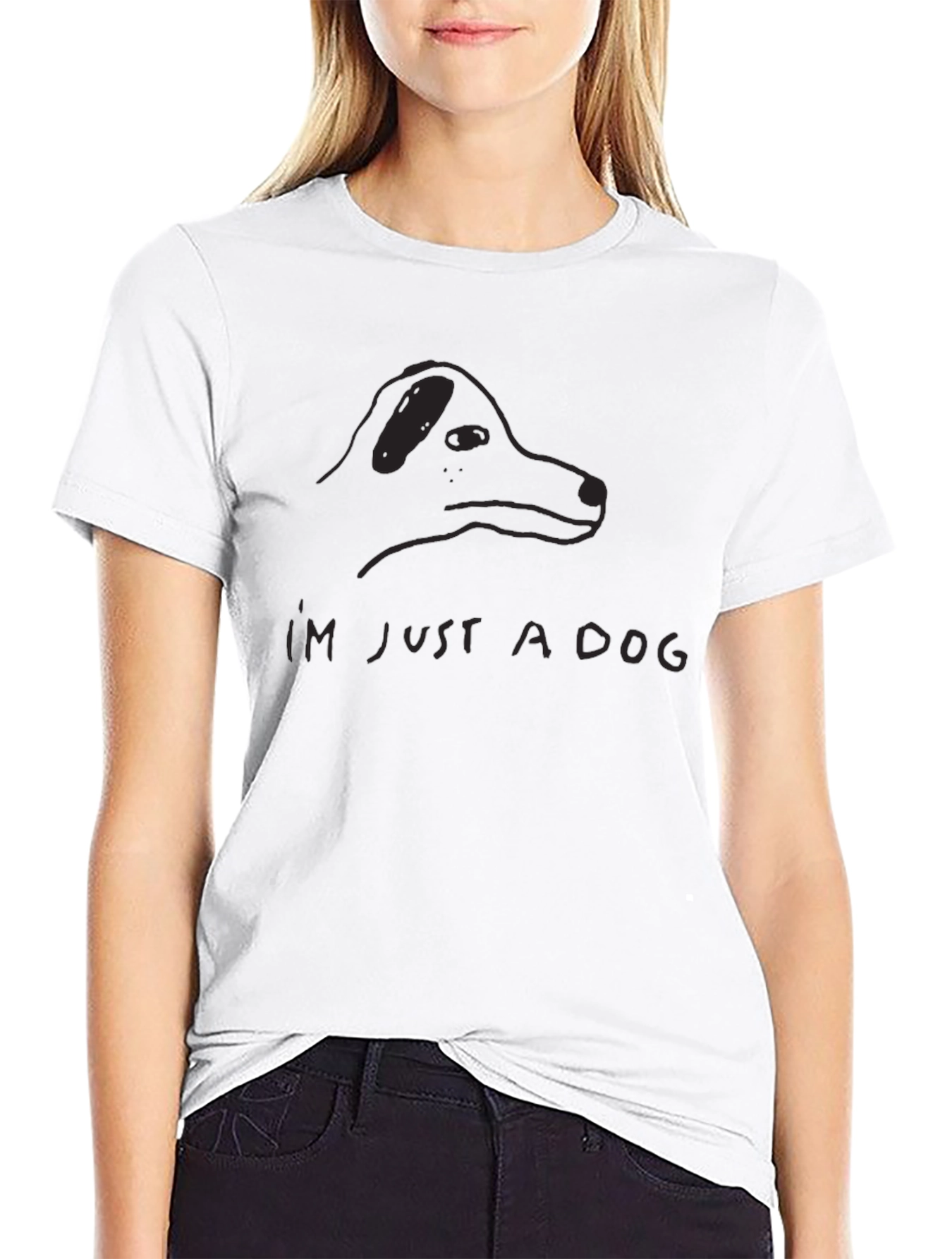 Just A Dog - Mens Black Graphic Tee
