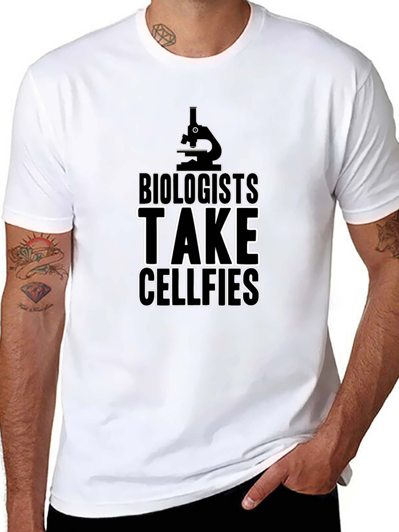 Biologists Take Cellfies T-Shirt Science Humor Tee