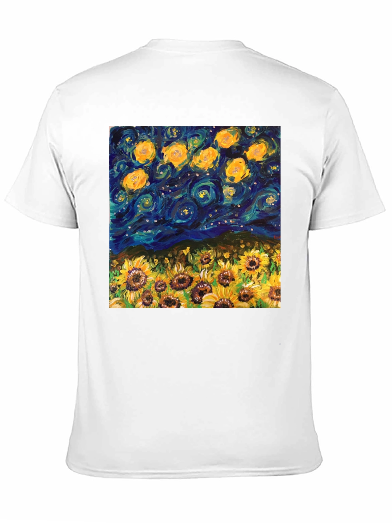 Starry Night Sunflowers Graphic Tee