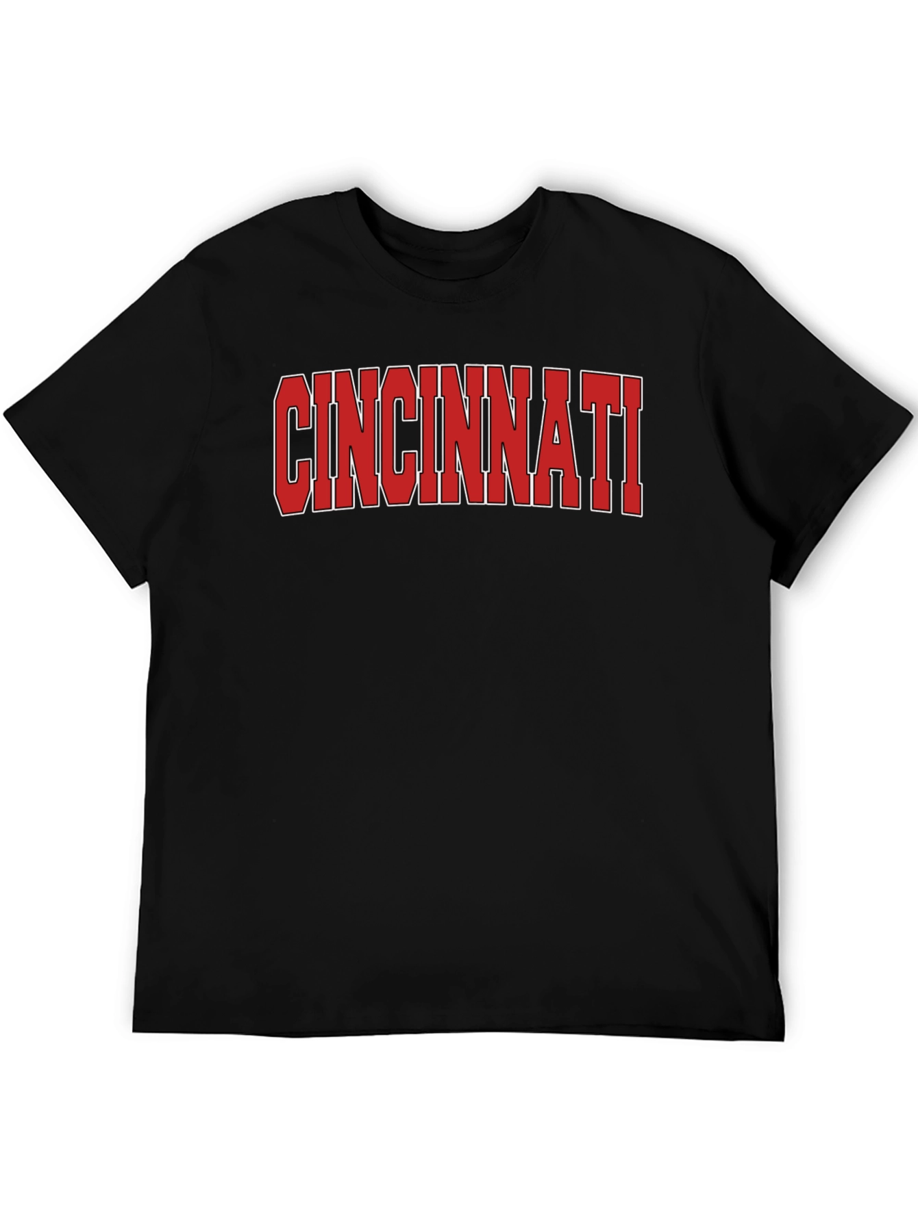 Cincinnati Graphic T-Shirt Black Cotton Tee