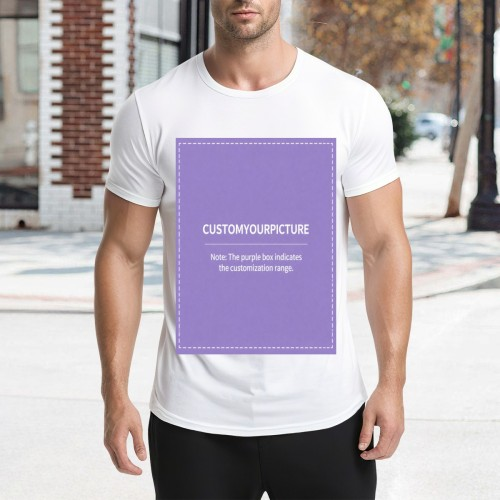 Custom Double‑Sided Printed Short Sleeve T‑Shirt | Personalized Front & Back Tee, Single Unit