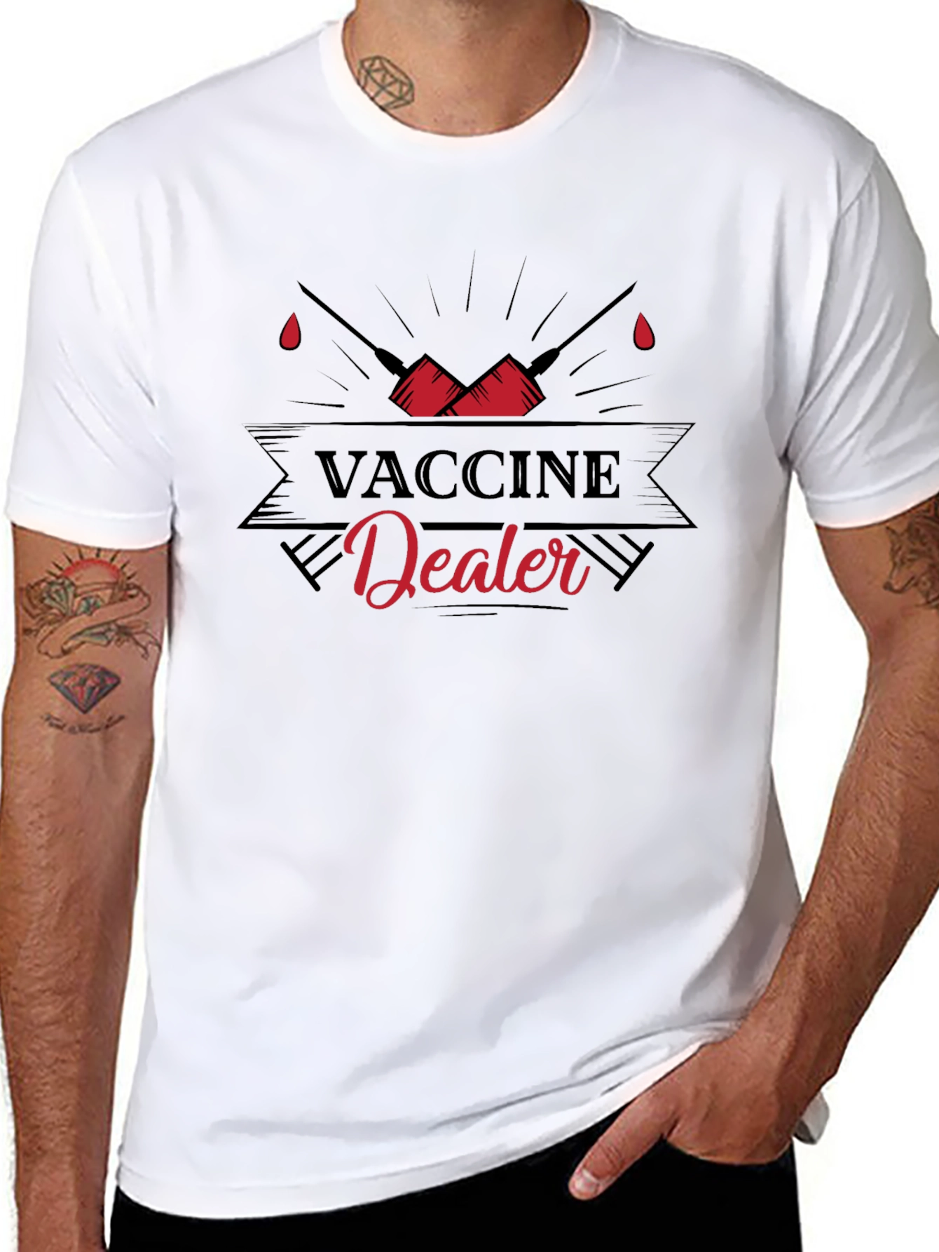 Vaccine Dealer T-Shirt - Pro-Vaccine Graphic Tee