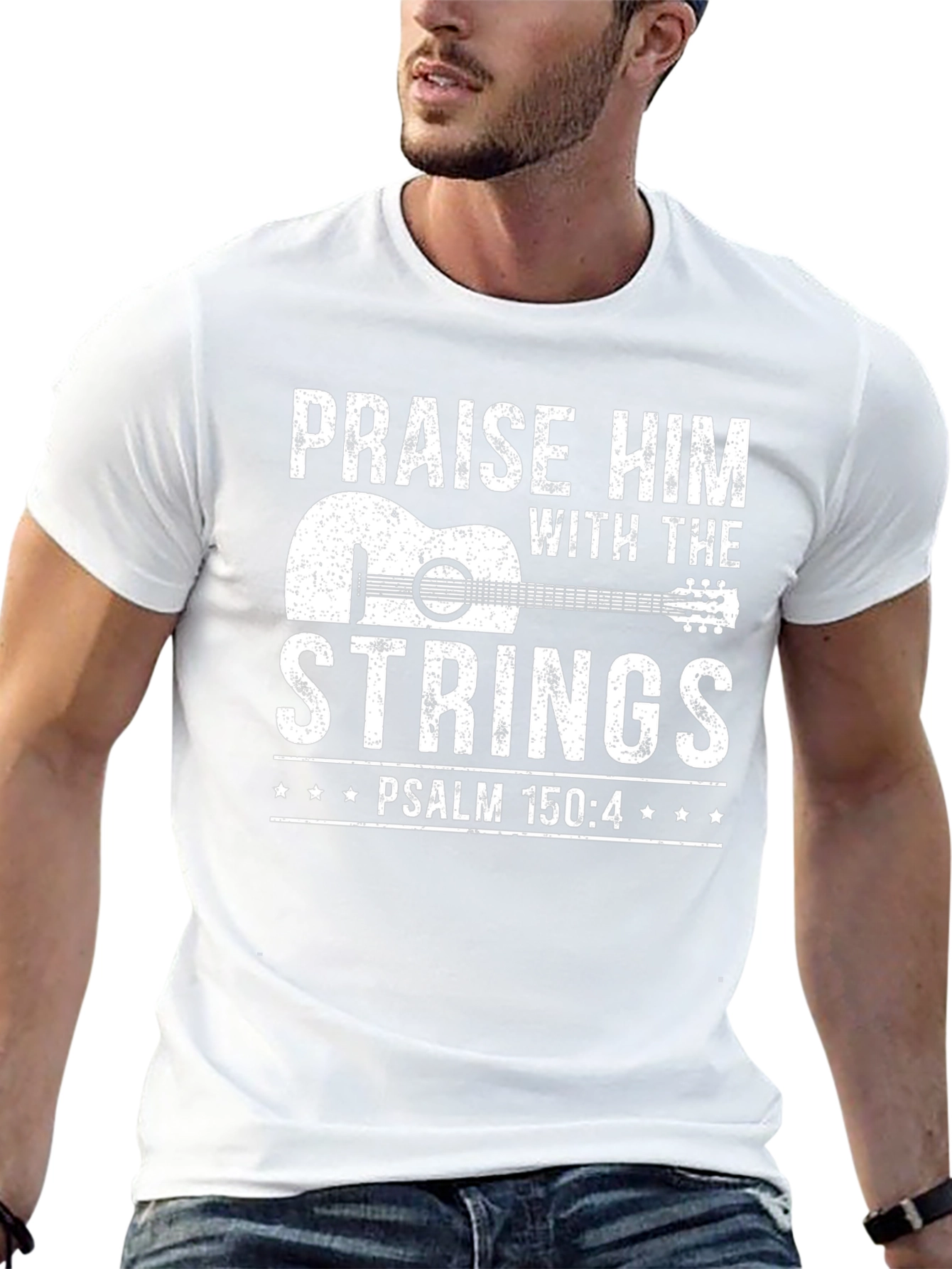 Praise Him with Strings Guitar T-Shirt