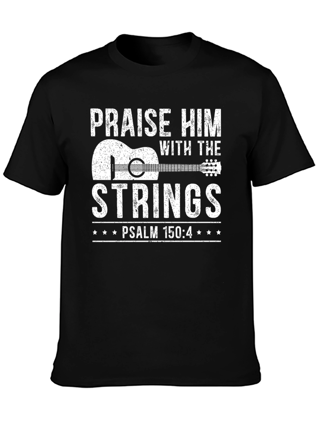 Praise Him with Strings Guitar T-Shirt
