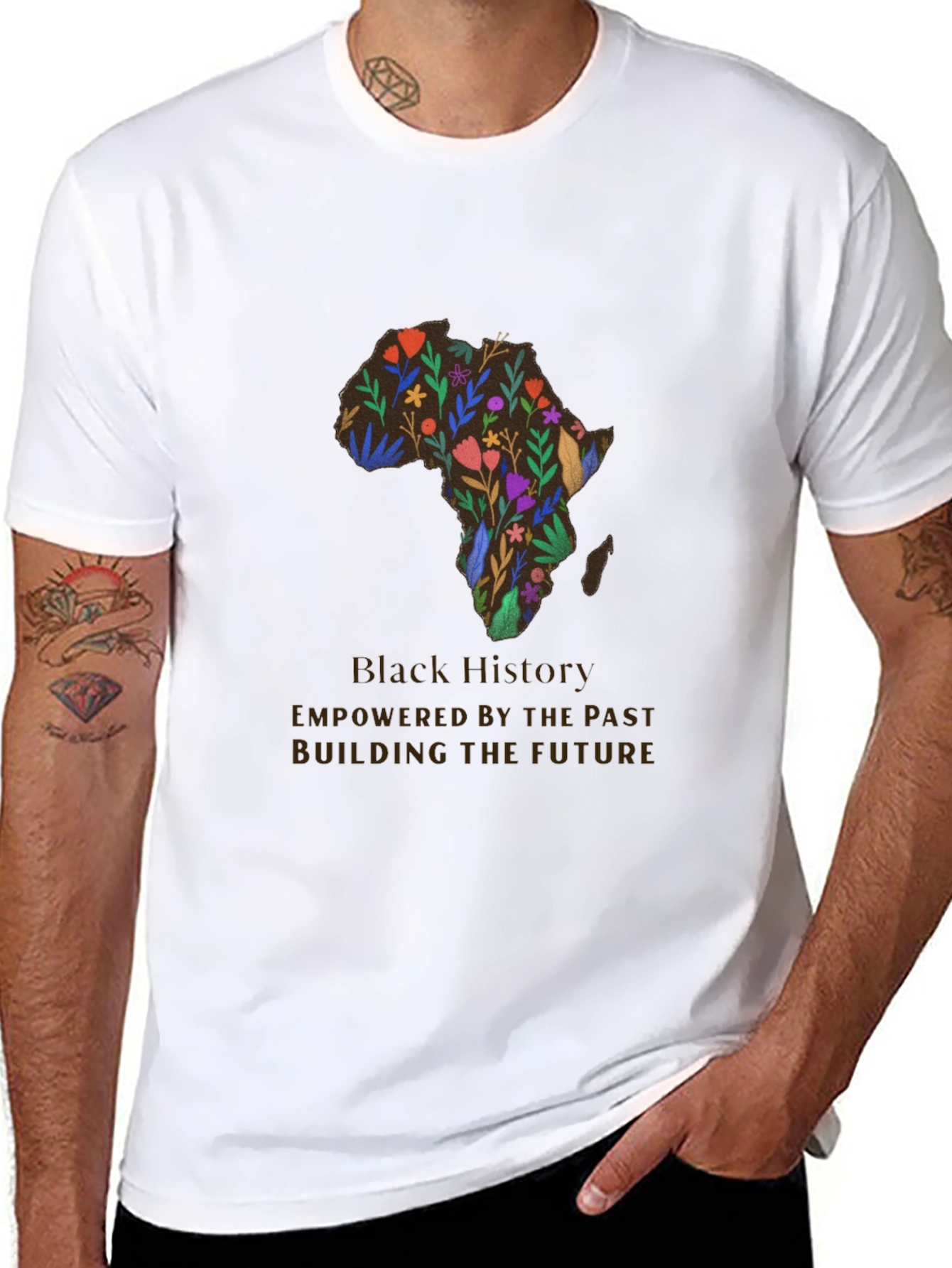 Black History Floral Africa T-Shirt