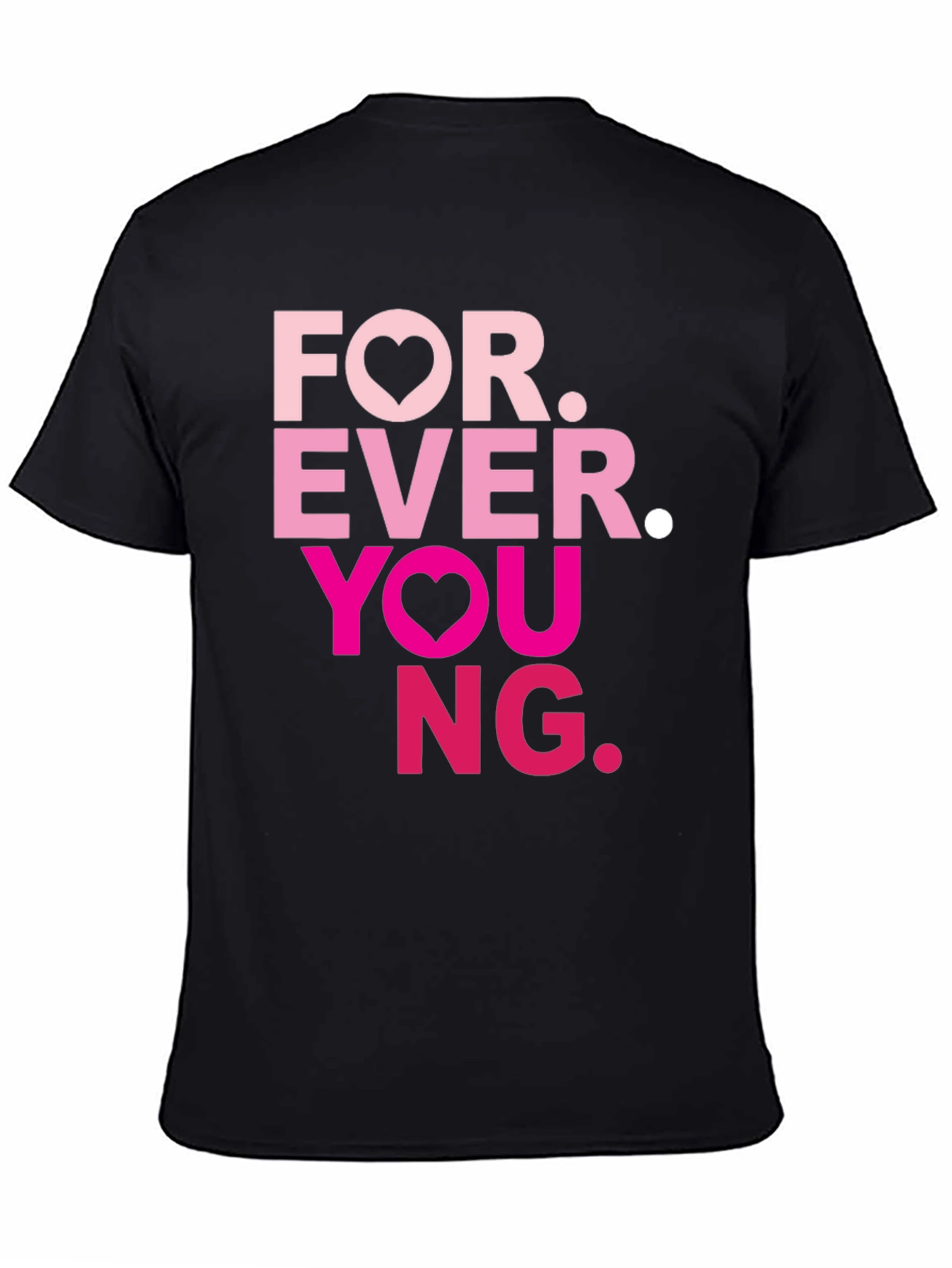 Forever Young Graphic Tee - Black