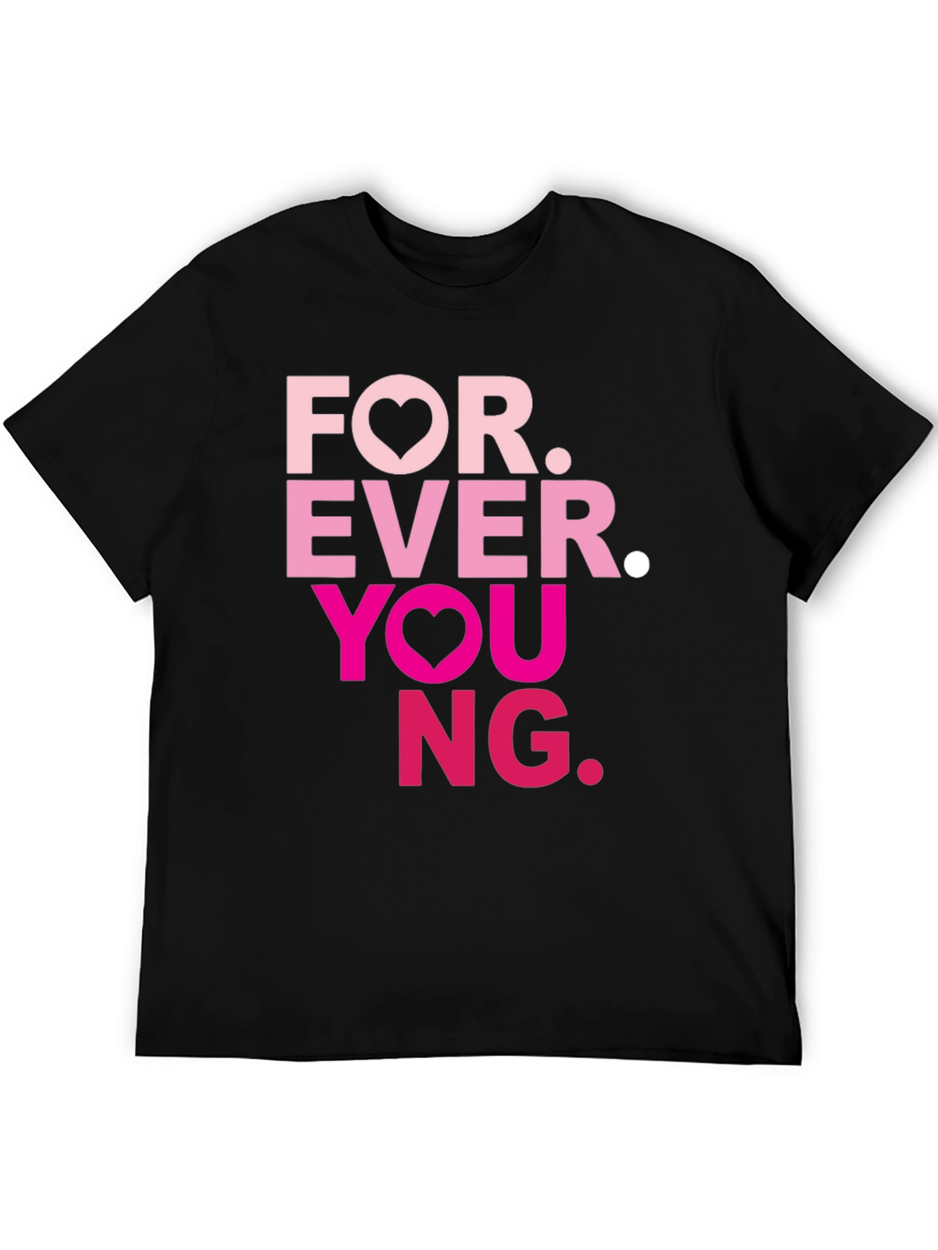 Forever Young Graphic Tee - Black