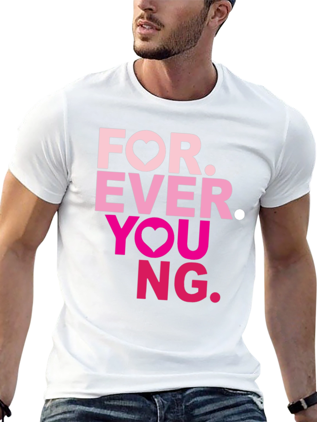Forever Young Graphic Tee - Black
