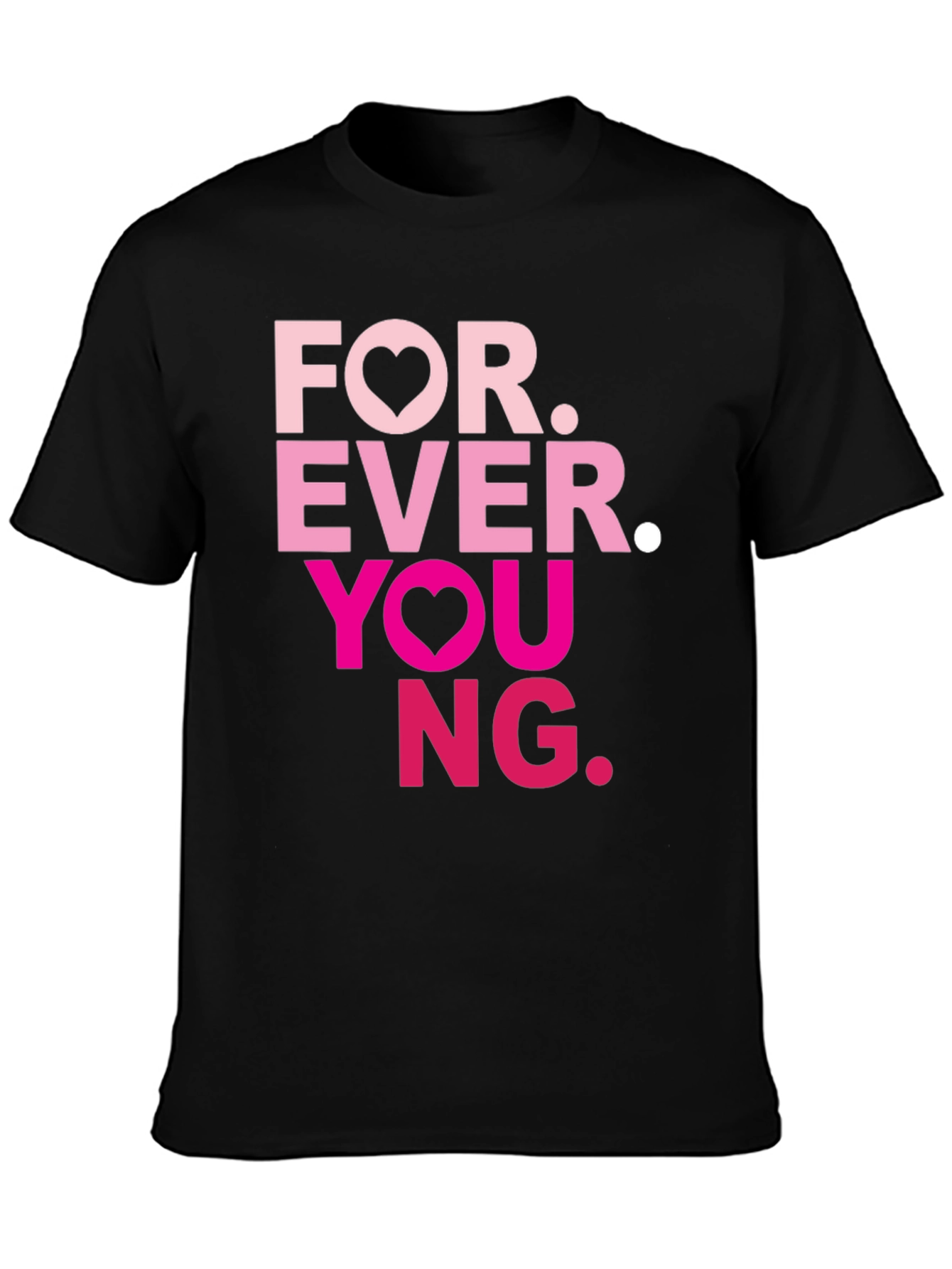 Forever Young Graphic Tee - Black