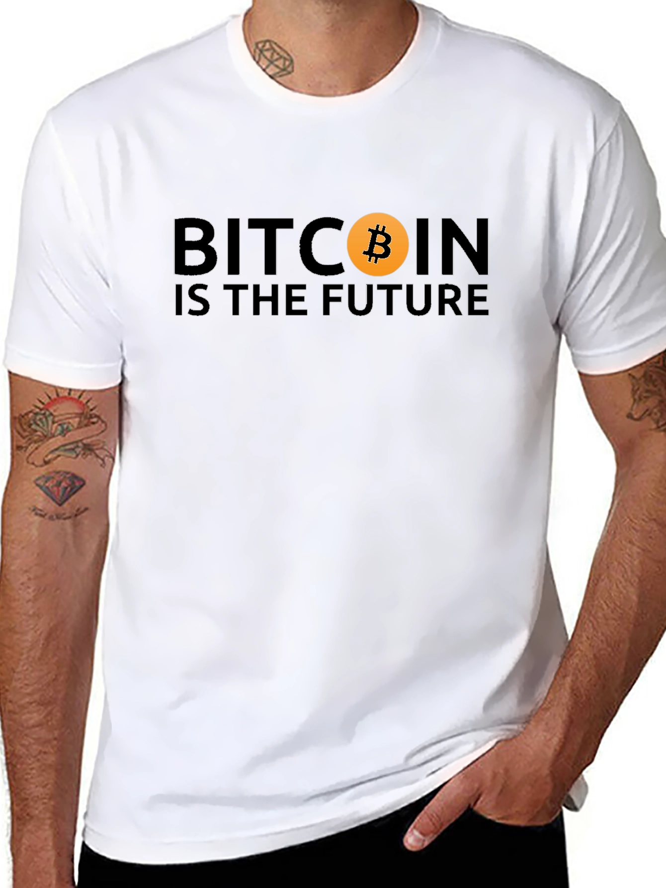 Bitcoin Is The Future Graphic Tee - Crypto T-Shirt
