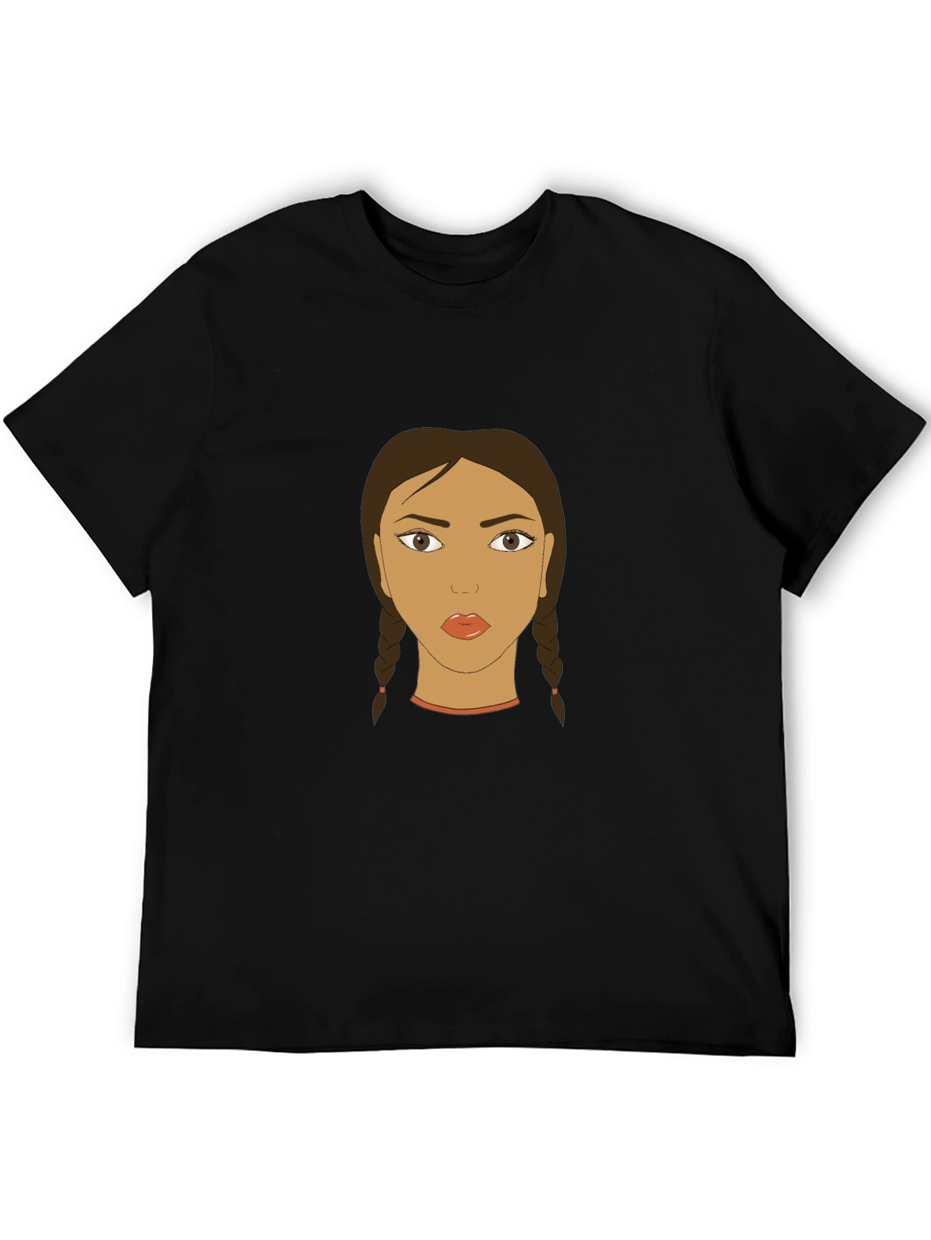 Graphic Tee - Woman with Braids