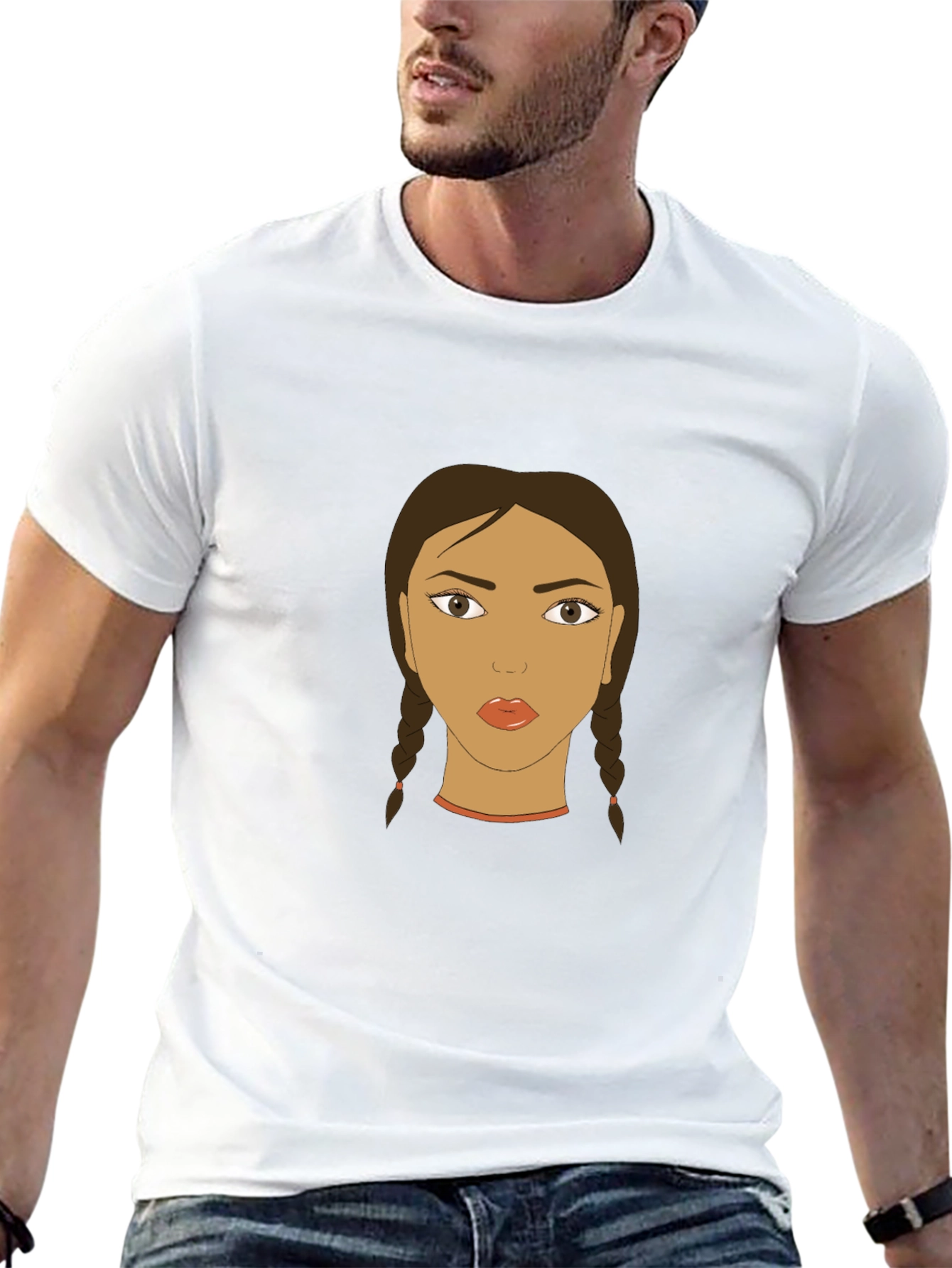 Graphic Tee - Woman with Braids