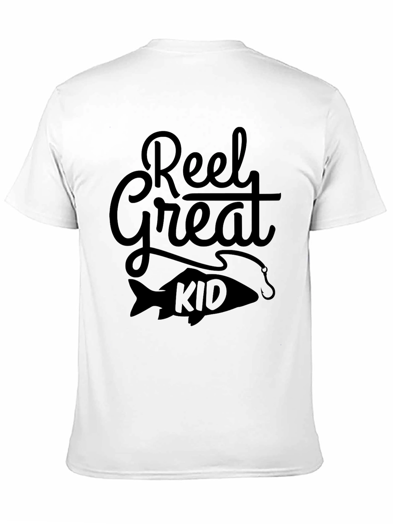Reel Great Kid Black Graphic T-Shirt
