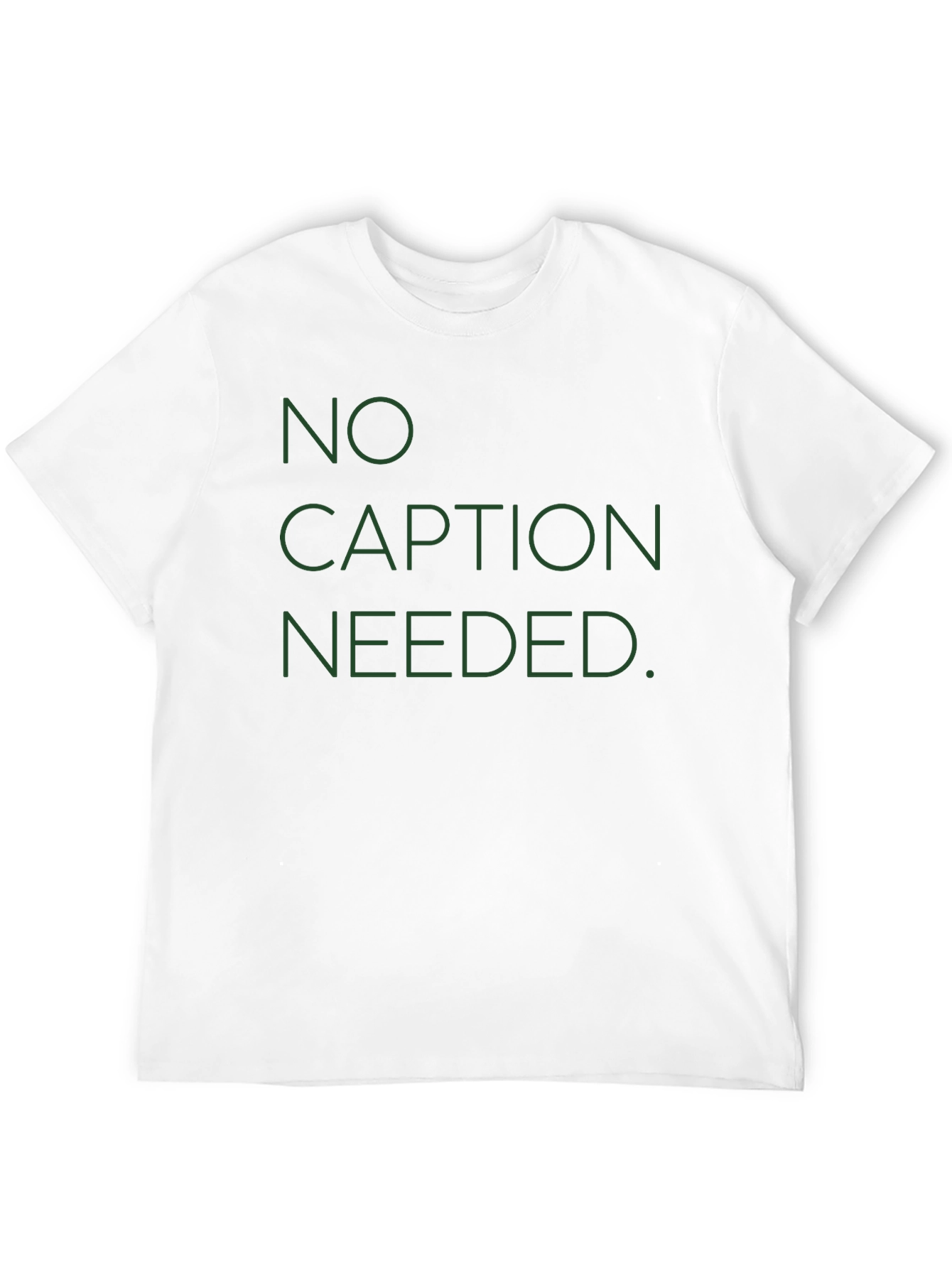 No Caption Needed Mens Black T-Shirt
