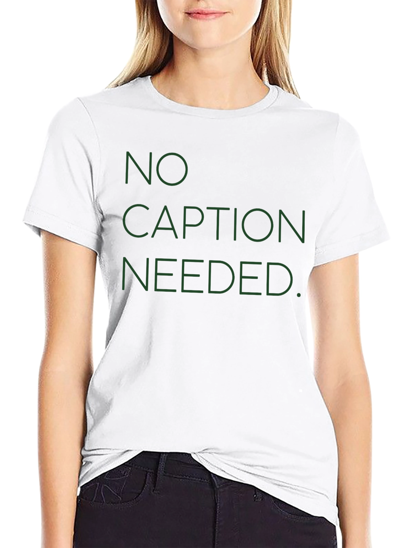 No Caption Needed Mens Black T-Shirt