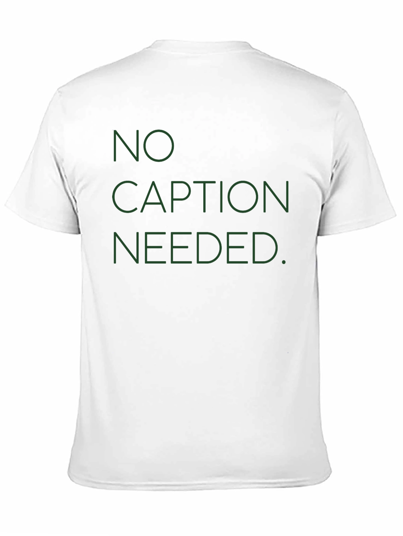 No Caption Needed Mens Black T-Shirt