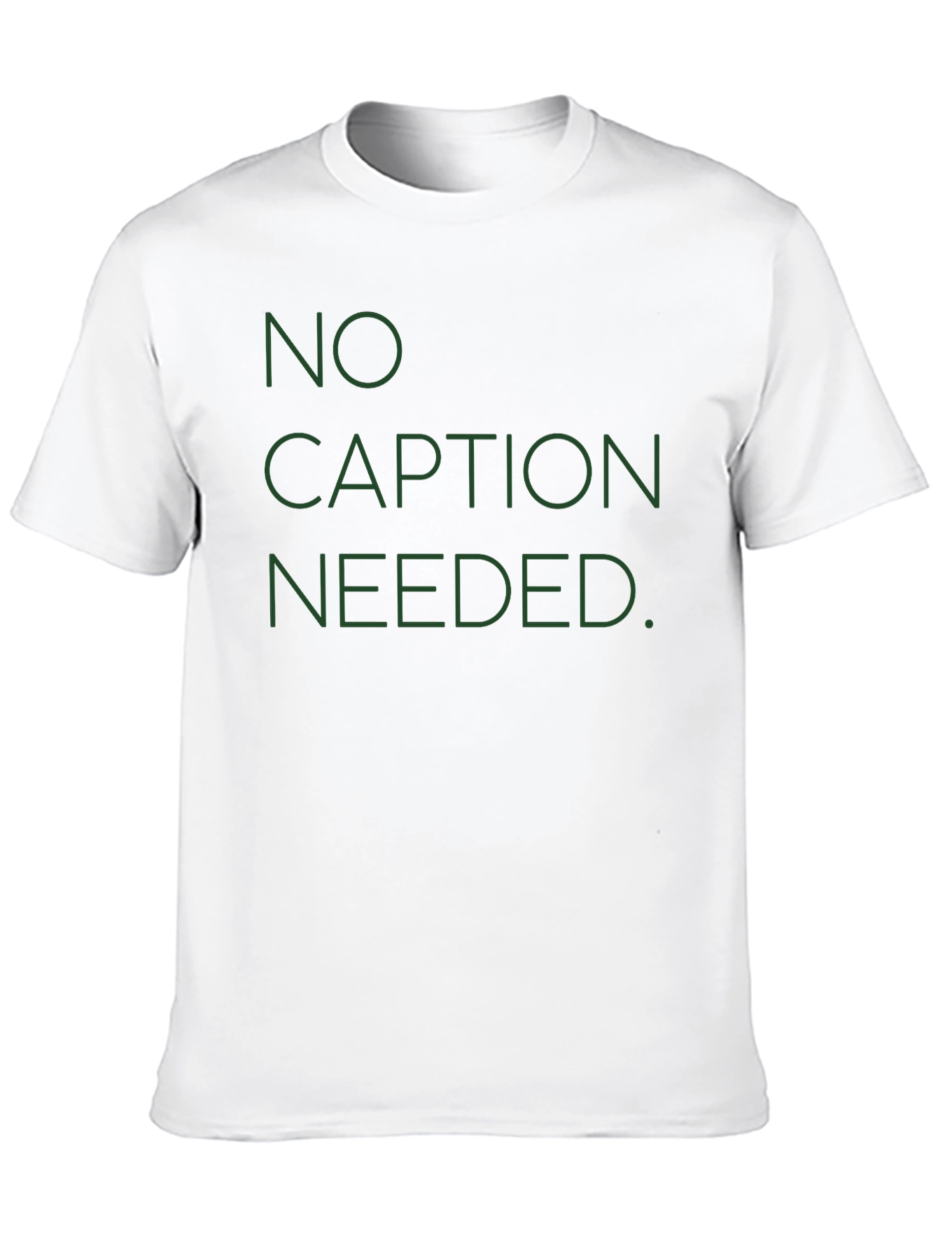 No Caption Needed Mens Black T-Shirt